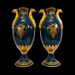 A pair of beautiful French Deco vases signed Pinon Heuze.