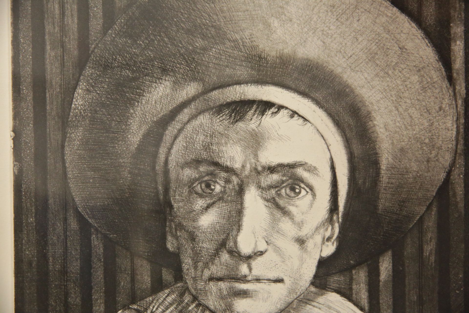 Michel CIRY (1919-2018) "Portrait de Gille", etching, 2/20, French painting of the 20th century. - Bild 4 aus 6