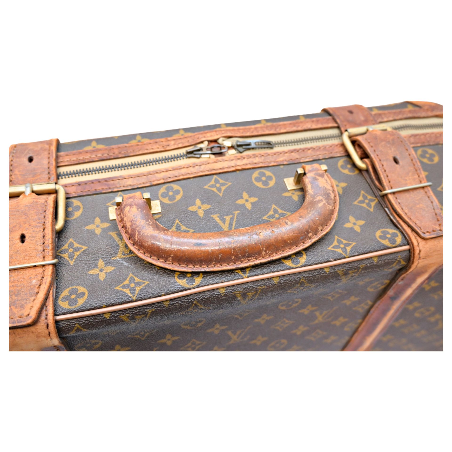 Vintage Louis Vuitton Soft Sided Suitcase, 20th century. - Bild 4 aus 7