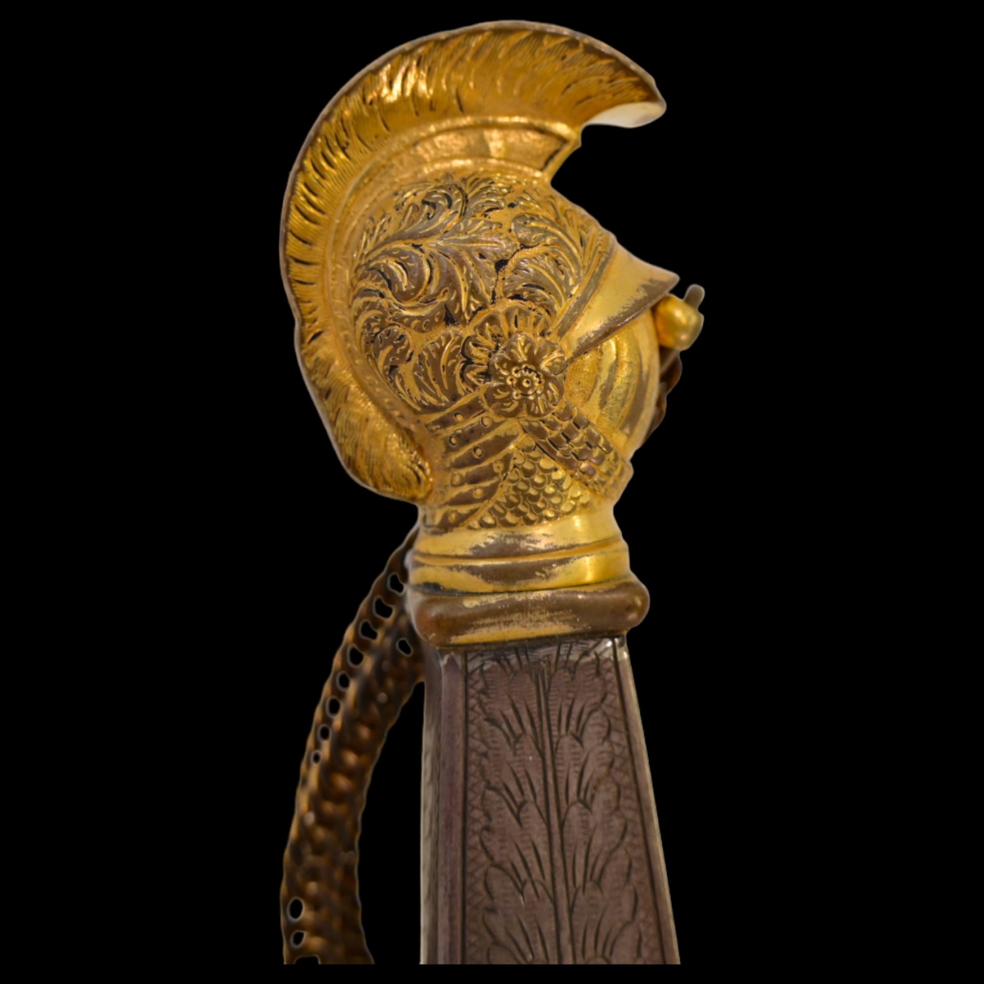 American gilt ceremonial sword, belonged to W.R. Vermilye, 19th century. - Bild 6 aus 19