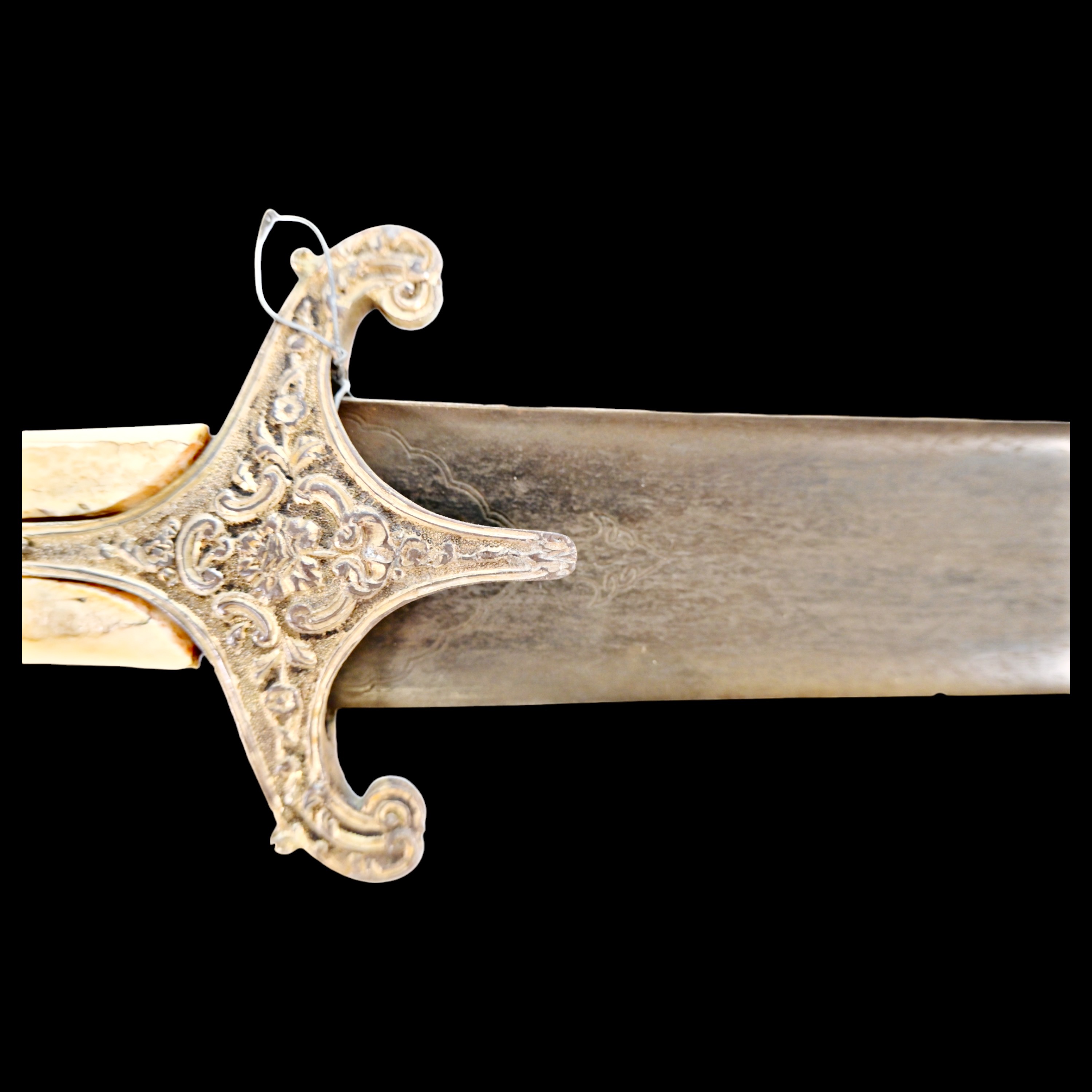 Rare Ottoman saber KARABELA, wootz blade, silver with the tugra of Sultan Ahmed III, early 18th C. - Image 24 of 27