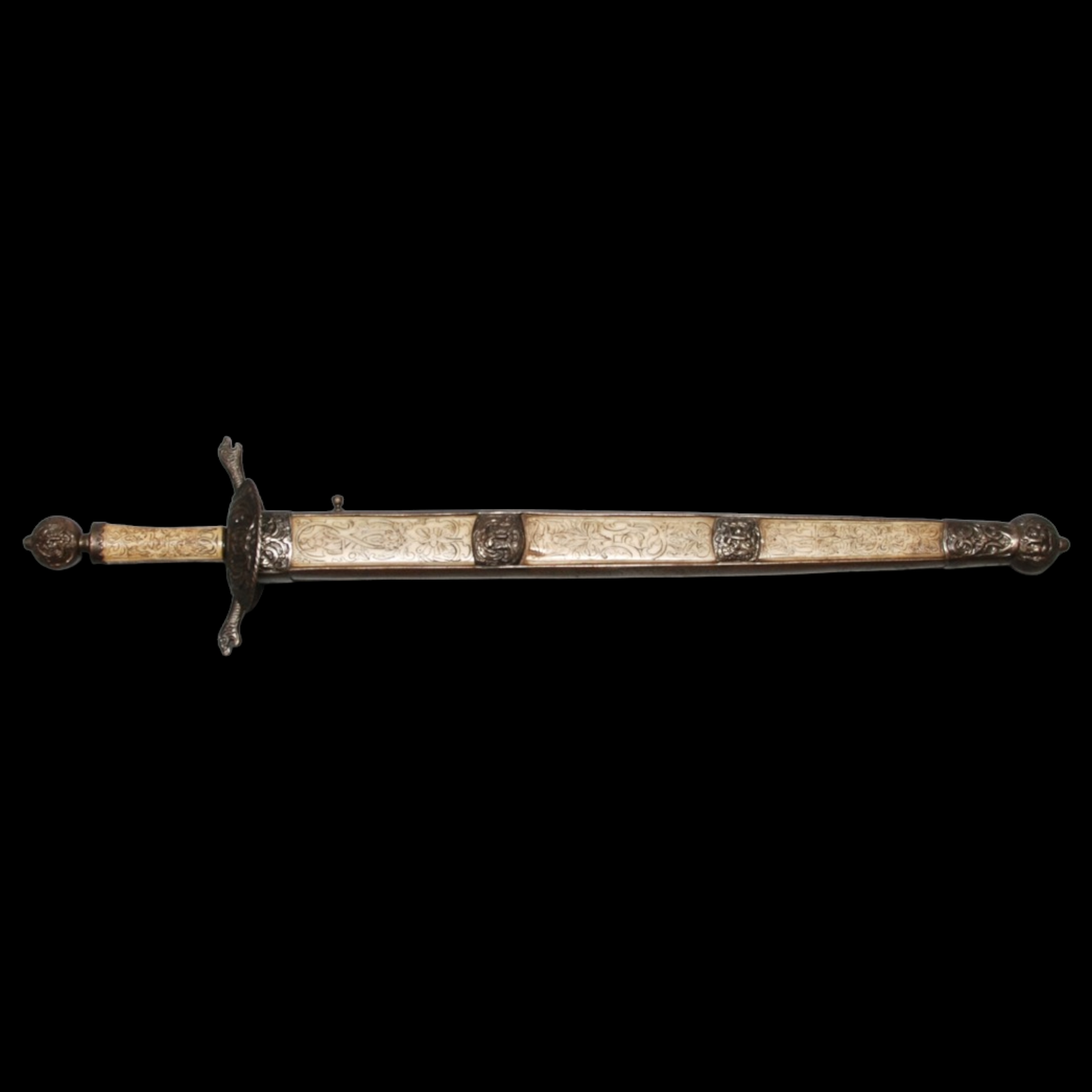 A Italian ceremonial dagger. 18 century. - Image 3 of 16