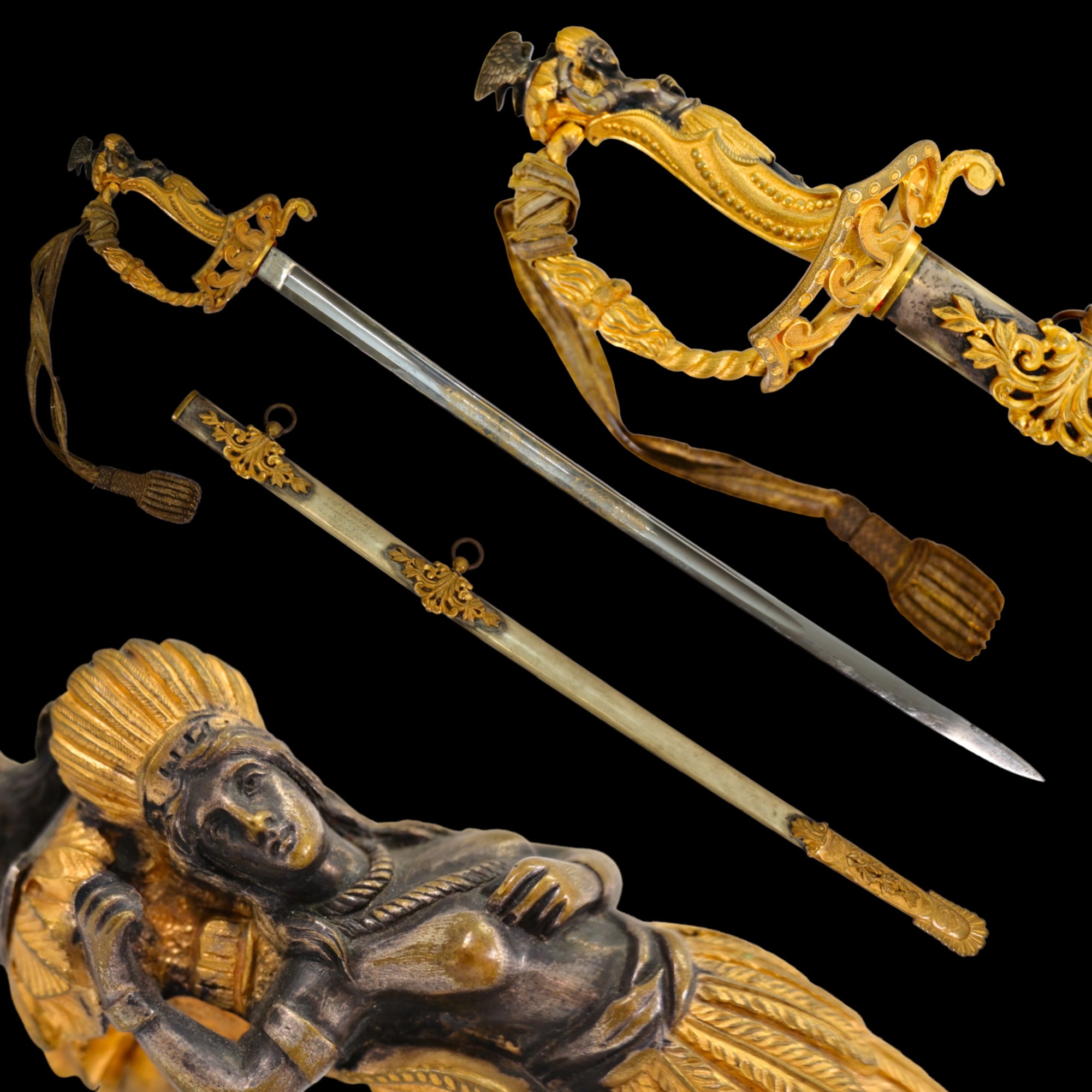 Magnificent "Schuyler Hartley & Graham" Indian Maiden Sword with Civil War Related Presentation.