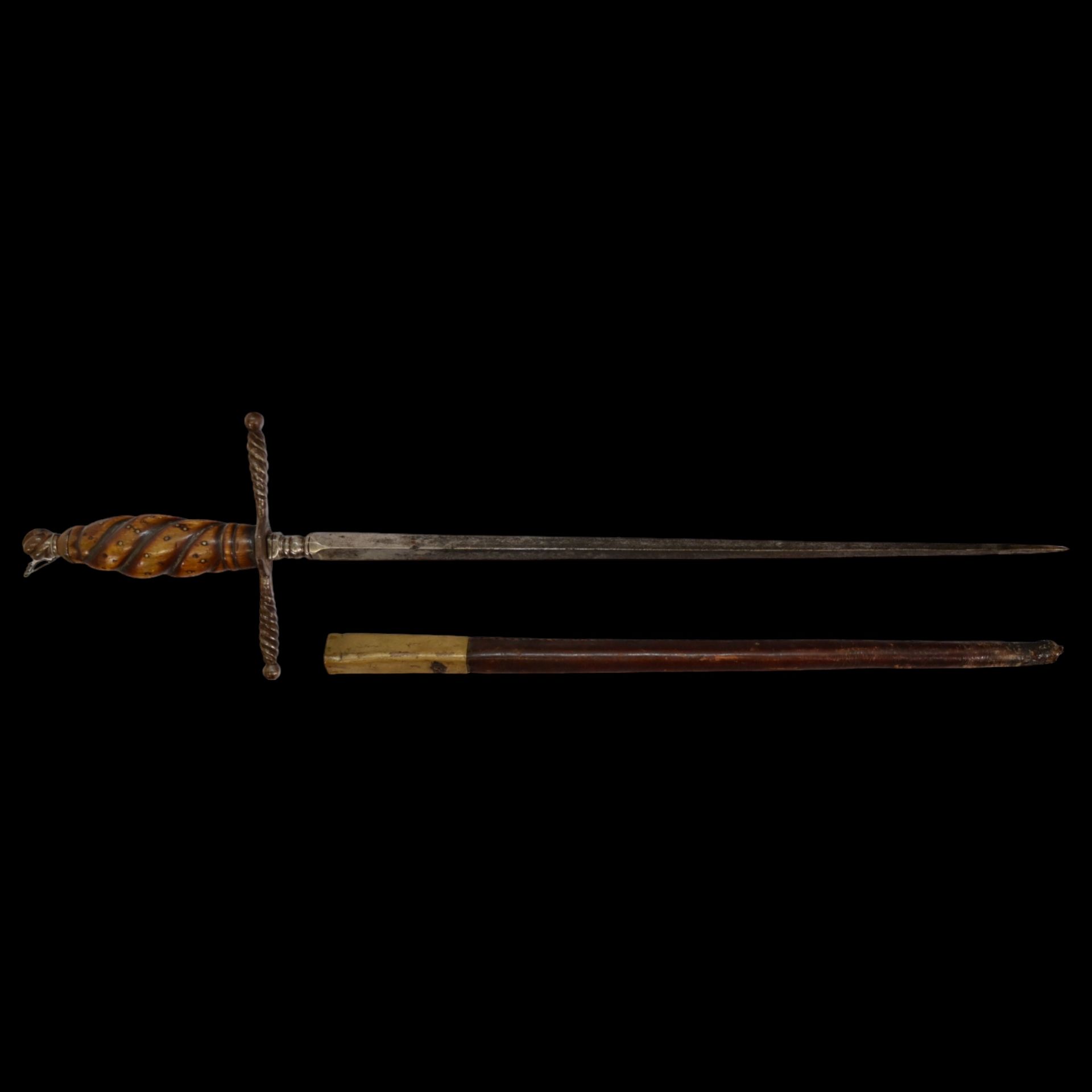 An Italian Gunners, Artilleryman's Stiletto Dagger, late 17th century. - Bild 4 aus 11