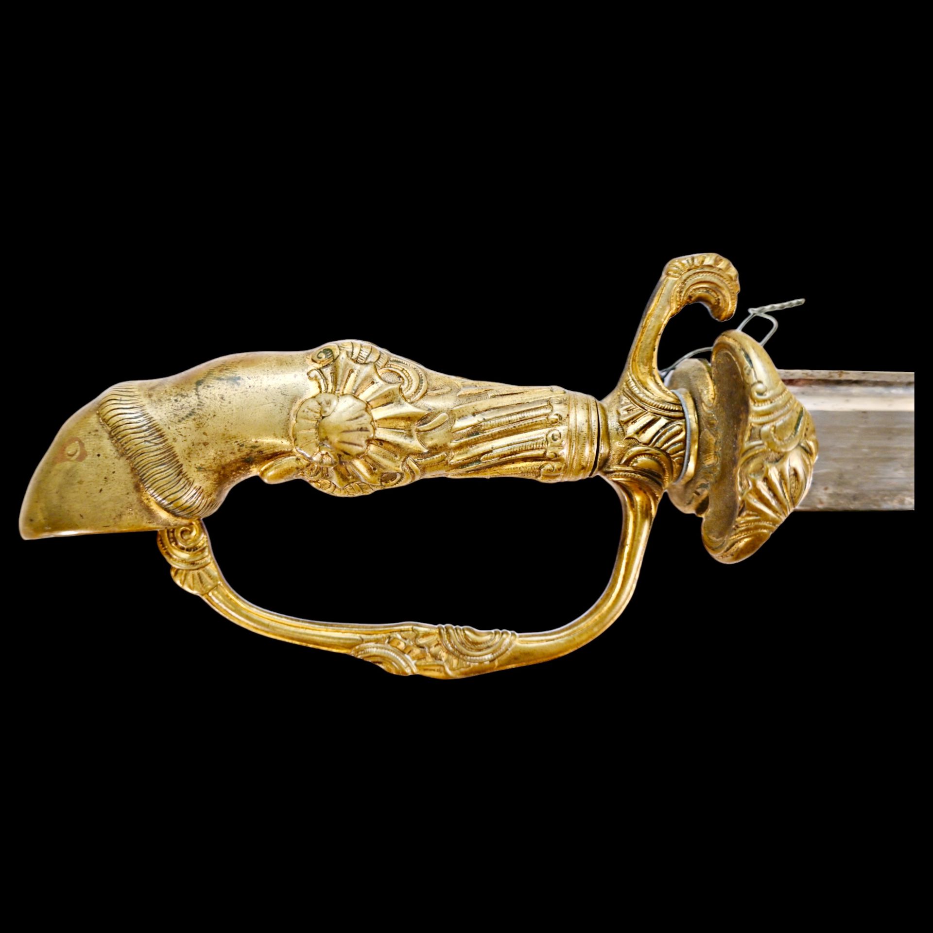 German hunting saber with knife, last half of the 18th century. - Bild 14 aus 26