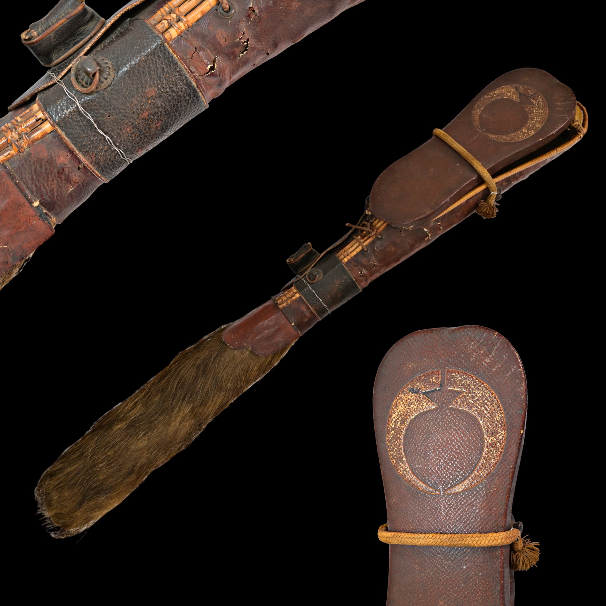 A Rare Roiro Quiver / Utsubo Japan, Edo period, 19th century. length 99.5