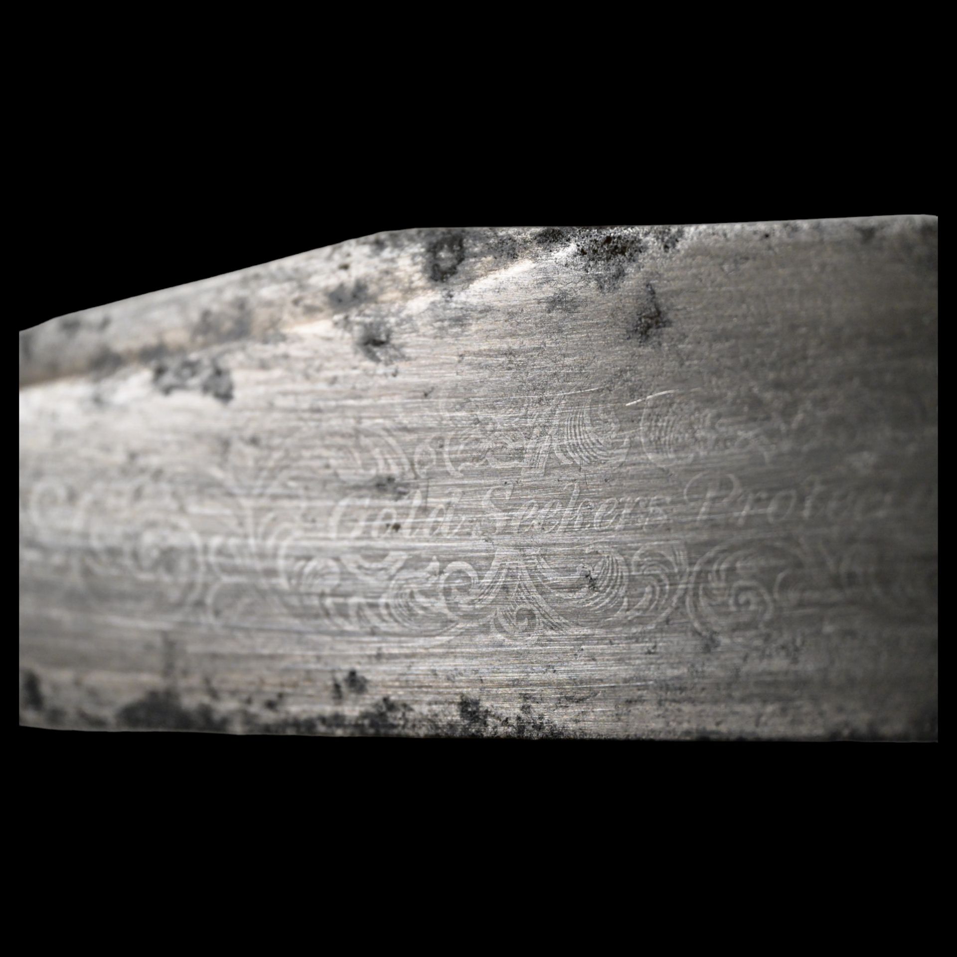 Extra rare and very early Bowie knife of American Gold Miners "Gold Seekers Protector", 1820-30s. - Image 6 of 10