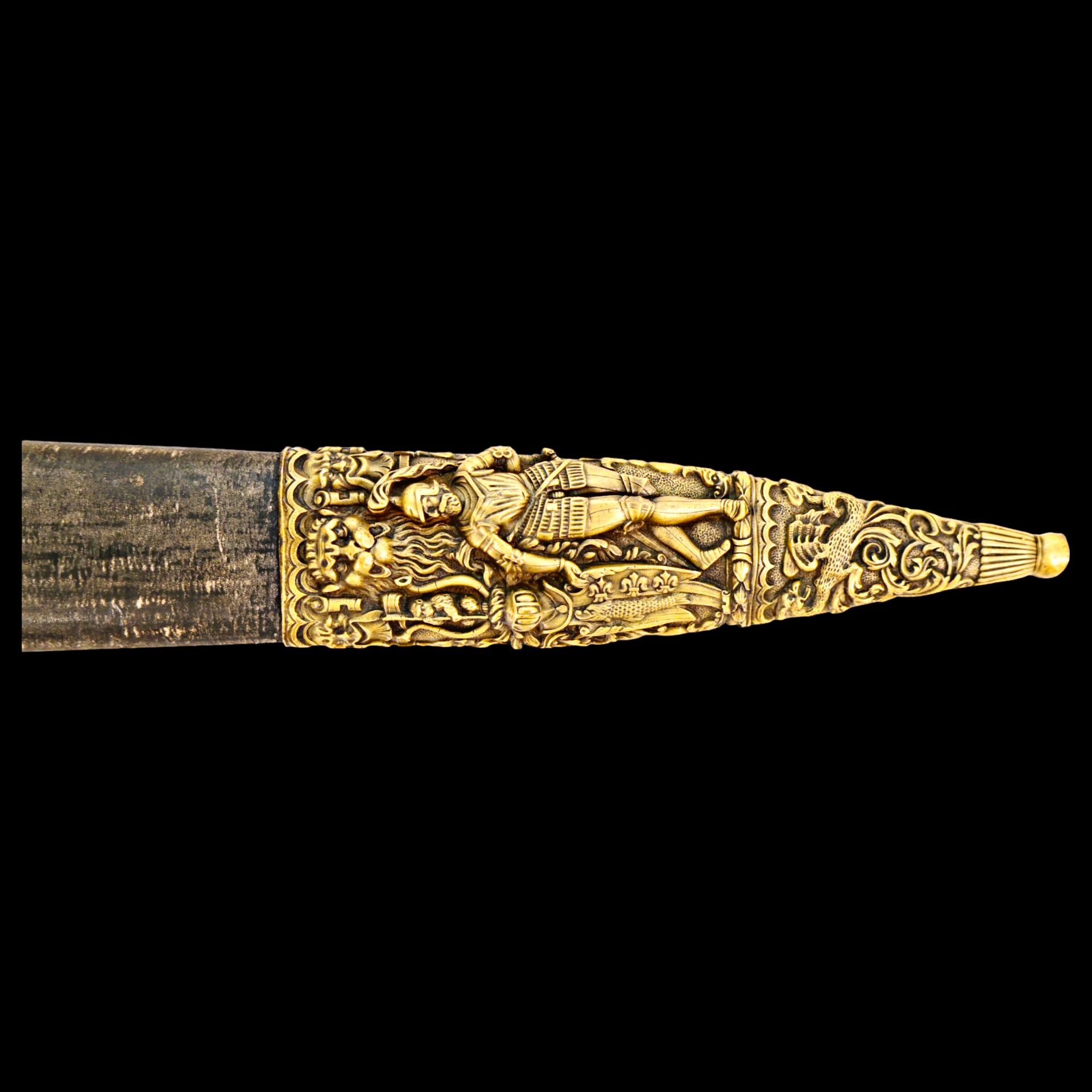 A magnificent 19th century French hunting dagger in the Renaissance style. - Bild 5 aus 26