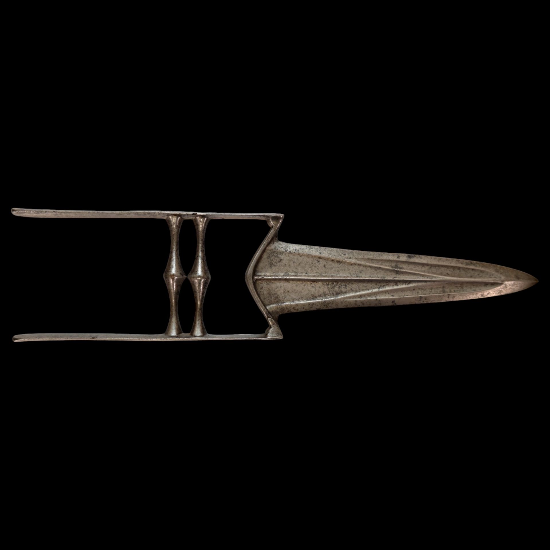 South Indian Katar dagger, 19th century. - Bild 2 aus 7