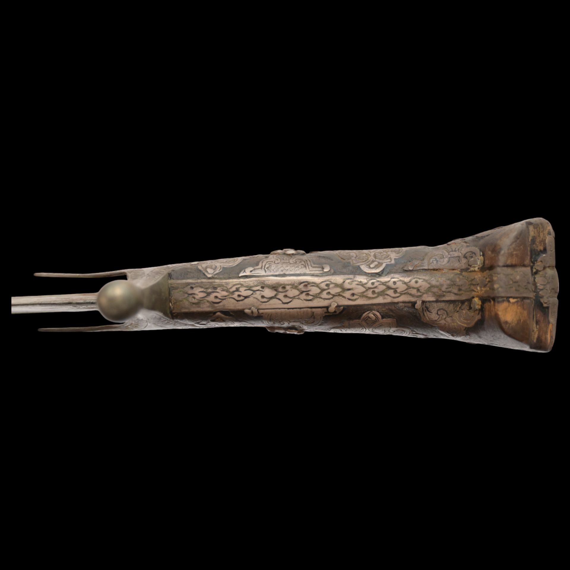 Rare saber, "KARABELA" inlaid with silver, Poland, 18th century. - Bild 12 aus 14