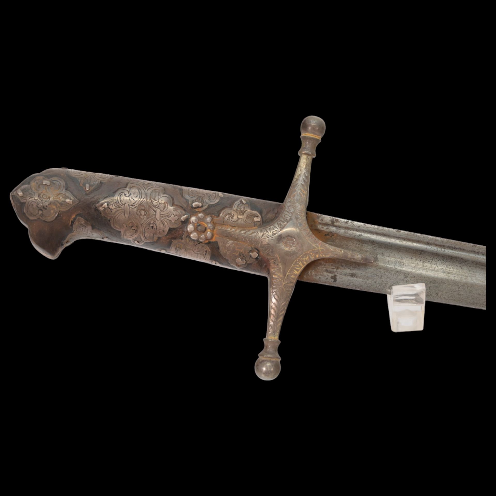 Rare saber, "KARABELA" inlaid with silver, Poland, 18th century. - Bild 3 aus 14