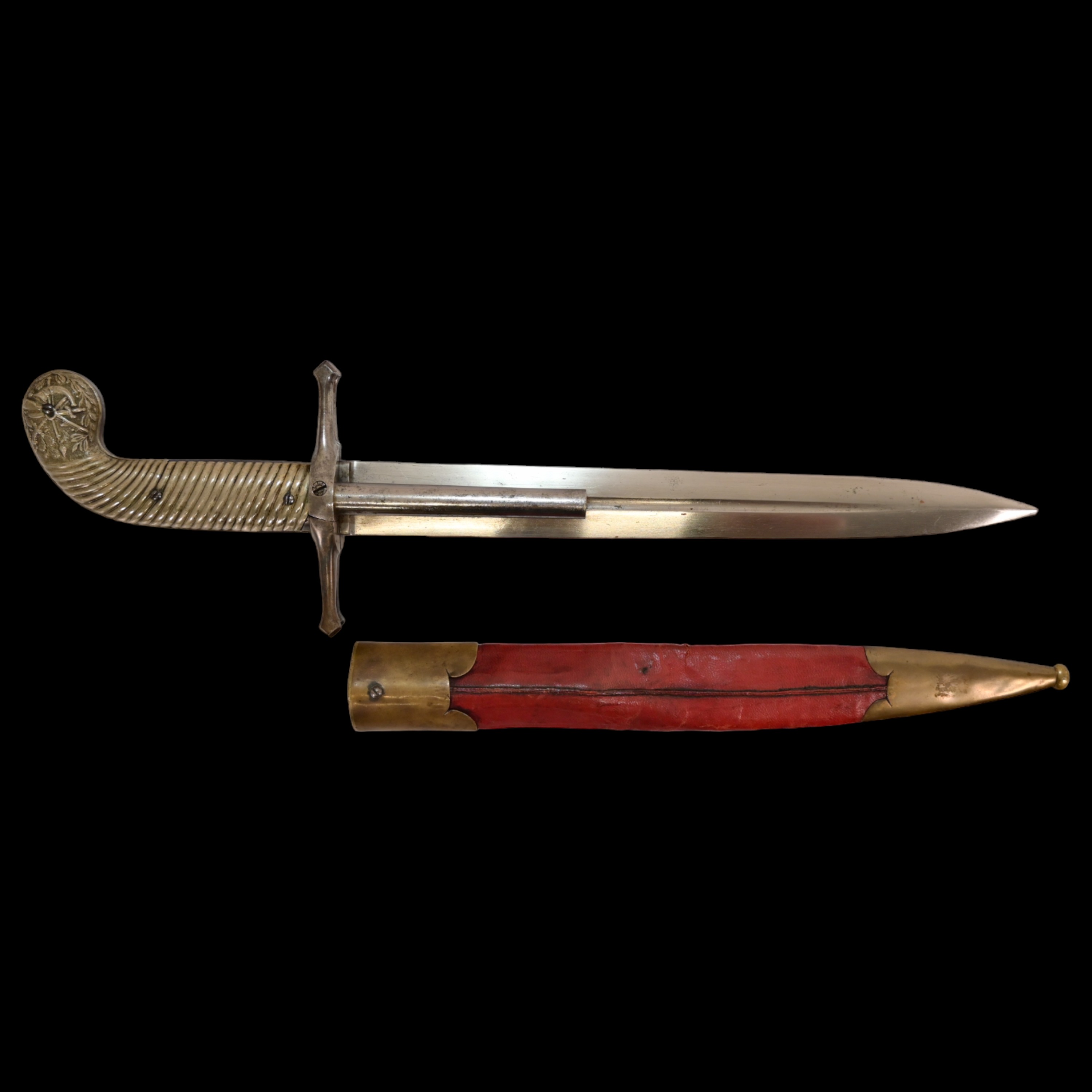 French D.B Dumonthier Dagger, Percussion Double Barrel Pistol, circa 1855-60. - Image 11 of 19