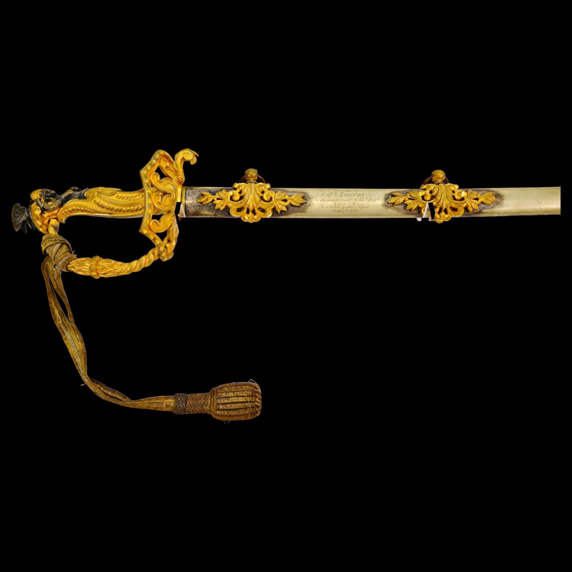 Magnificent "Schuyler Hartley & Graham" Indian Maiden Sword with Civil War Related Presentation. - Image 2 of 20