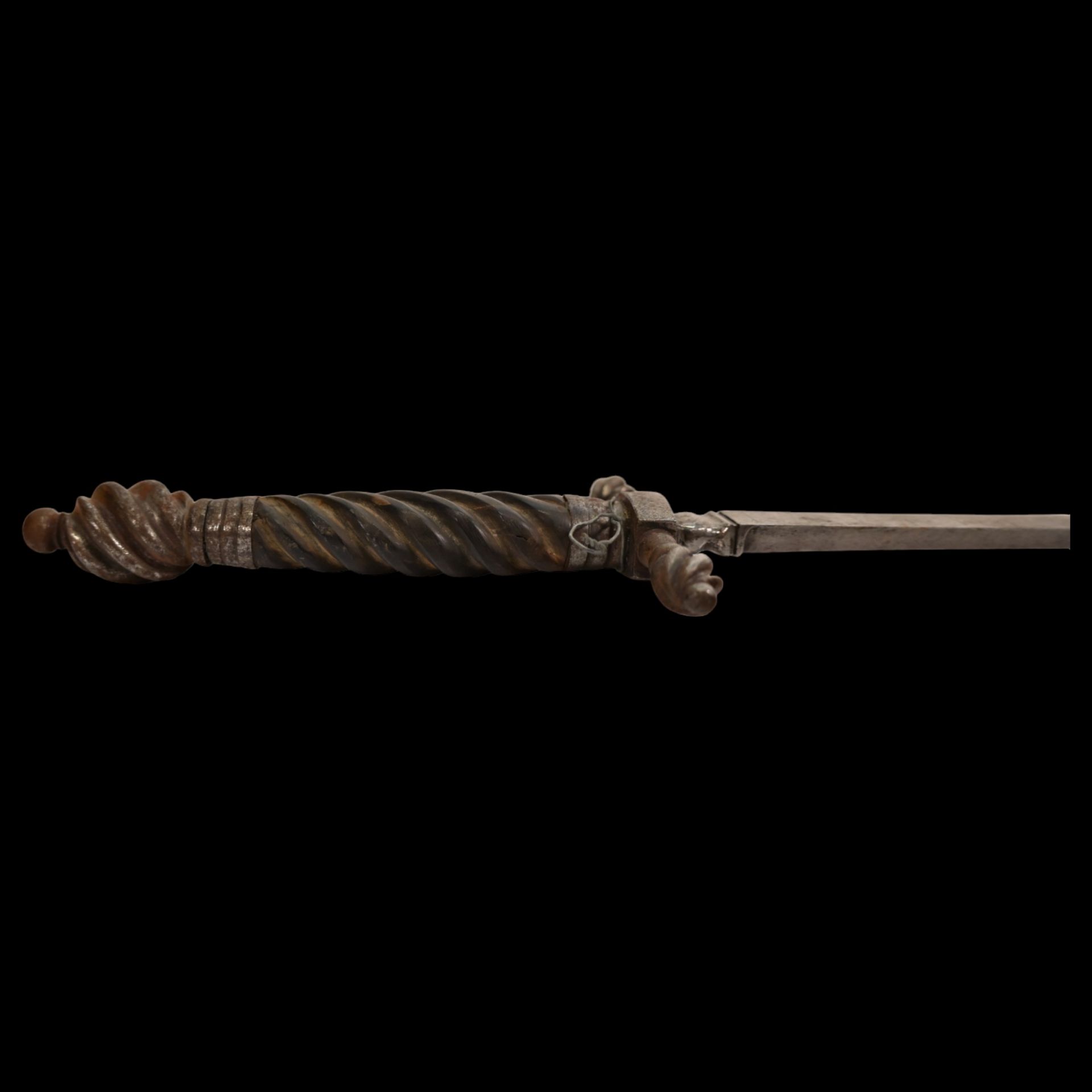 An Italian Gunners, Artilleryman's Stiletto Dagger, late 17th century. - Bild 5 aus 13