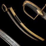 Hussar sabre, France, First Empire period, early 19th century.