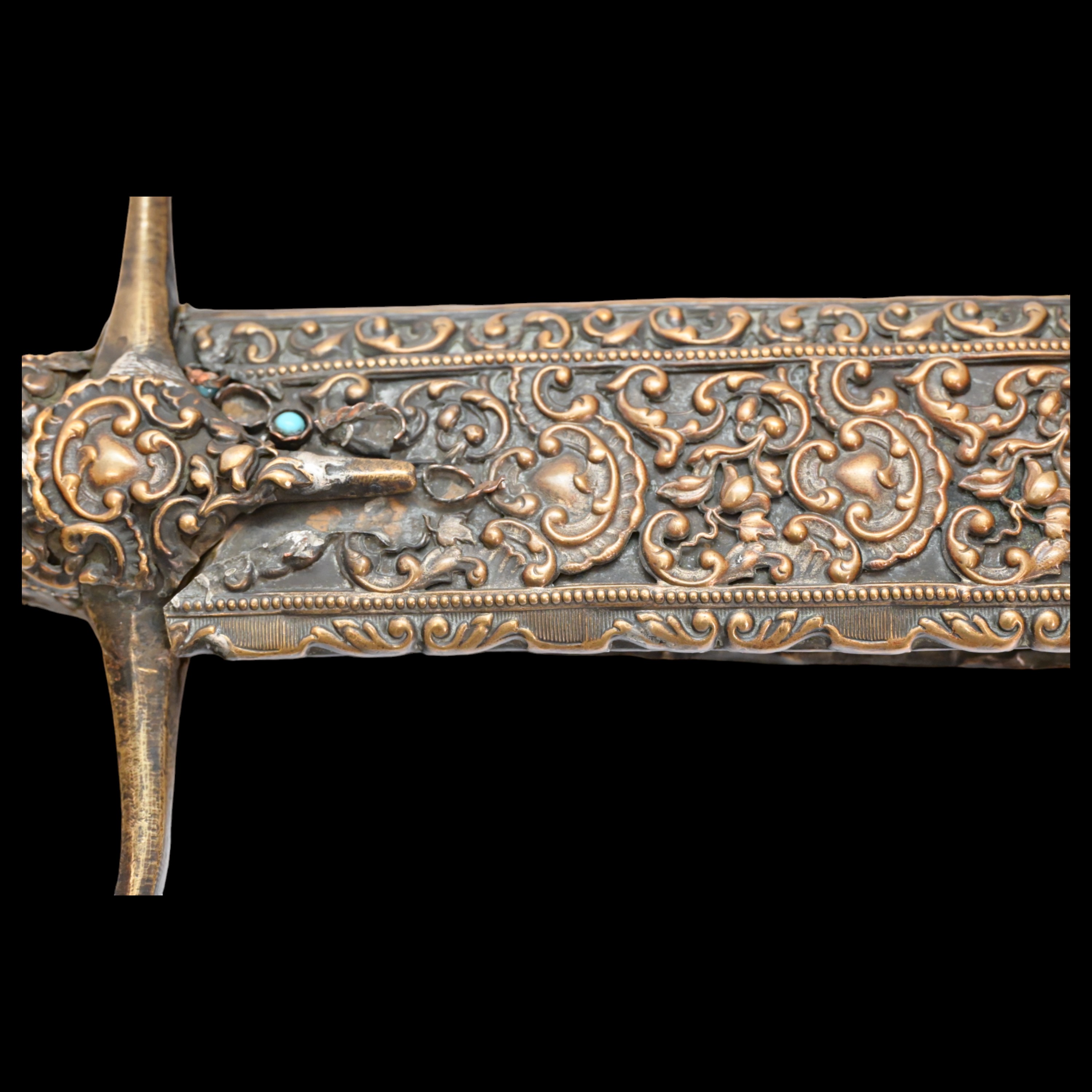 Rare Ottoman sword, Kilij, Pala, decorated with corals and turquoise, Turkey, Trabzon, around 1800. - Image 25 of 31