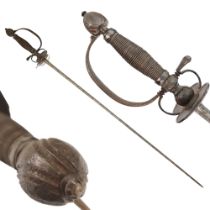 Rare French court-sword second quarter of the 18th century, possibly made for a Jew or Muslim.