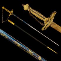 French Napoleon III Diplomat Sword, mid-19th century.