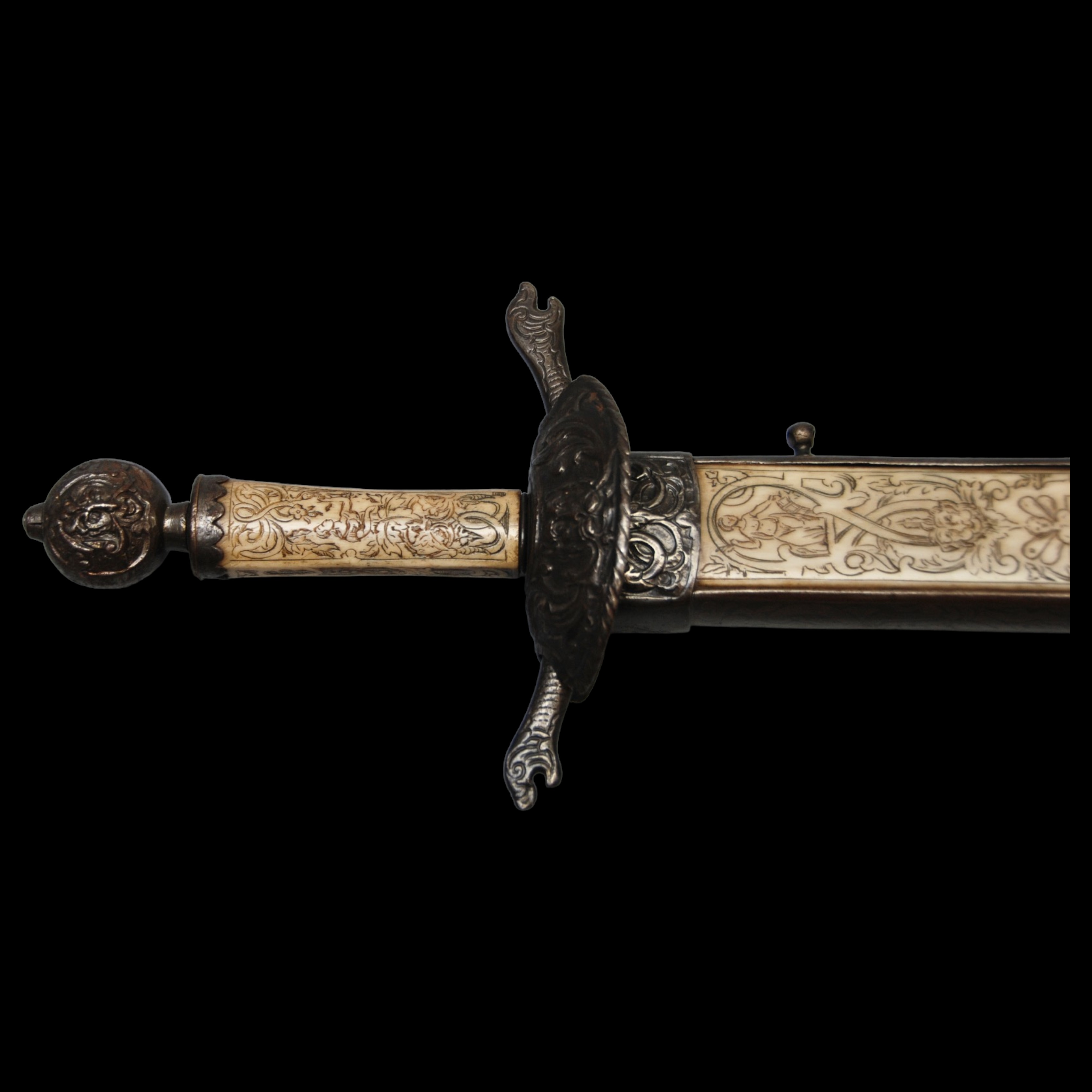 A Italian ceremonial dagger. 18 century. - Image 4 of 16