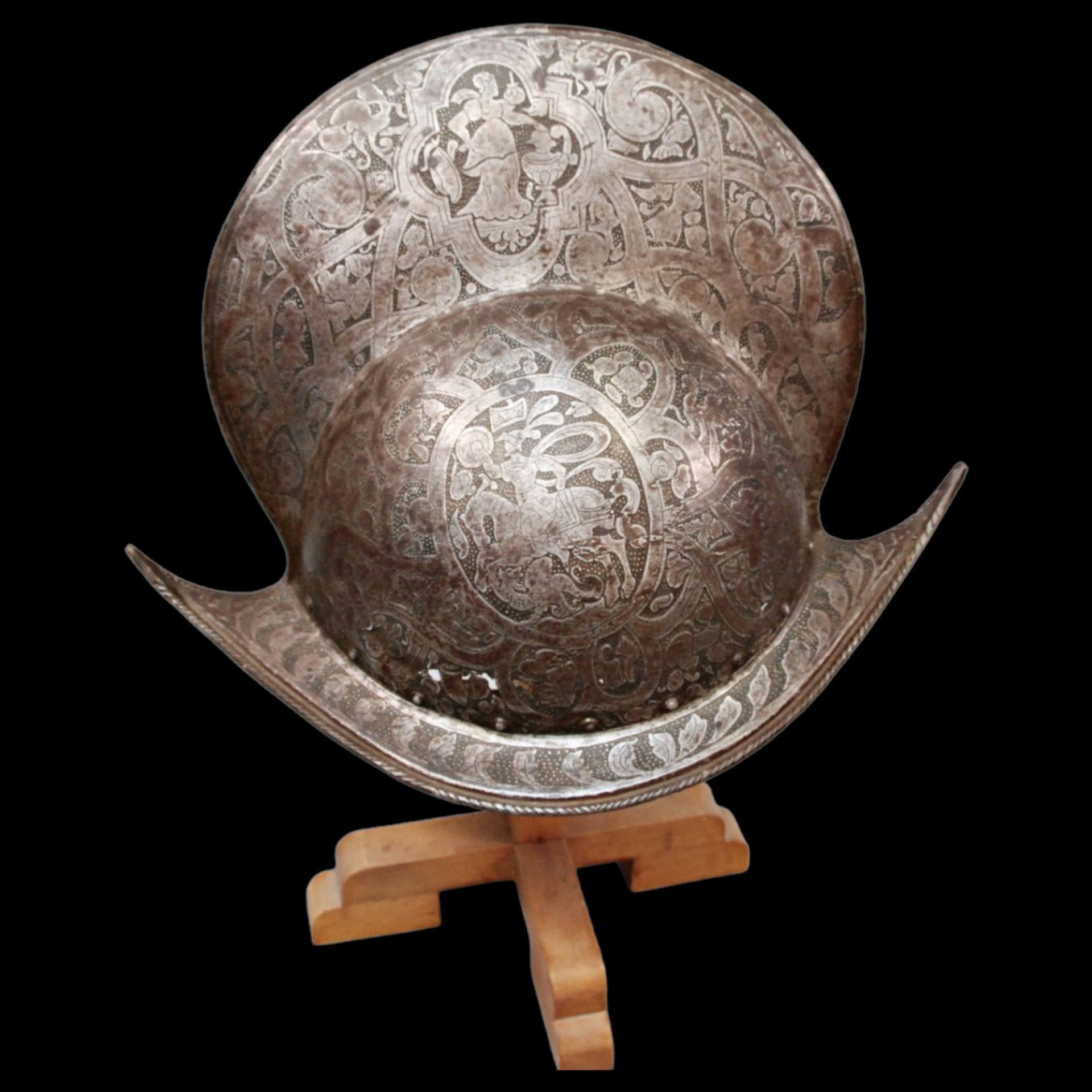A Italian helmet Morion, second half of the 16th century. - Bild 3 aus 20