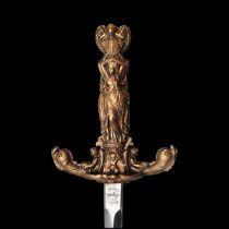 Unique authoring sword - the Three Graces. France 19th century.