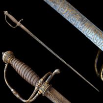 Very Rare sword, With Kabbalistic (magical) spells, Germany, second half of the 17th century.