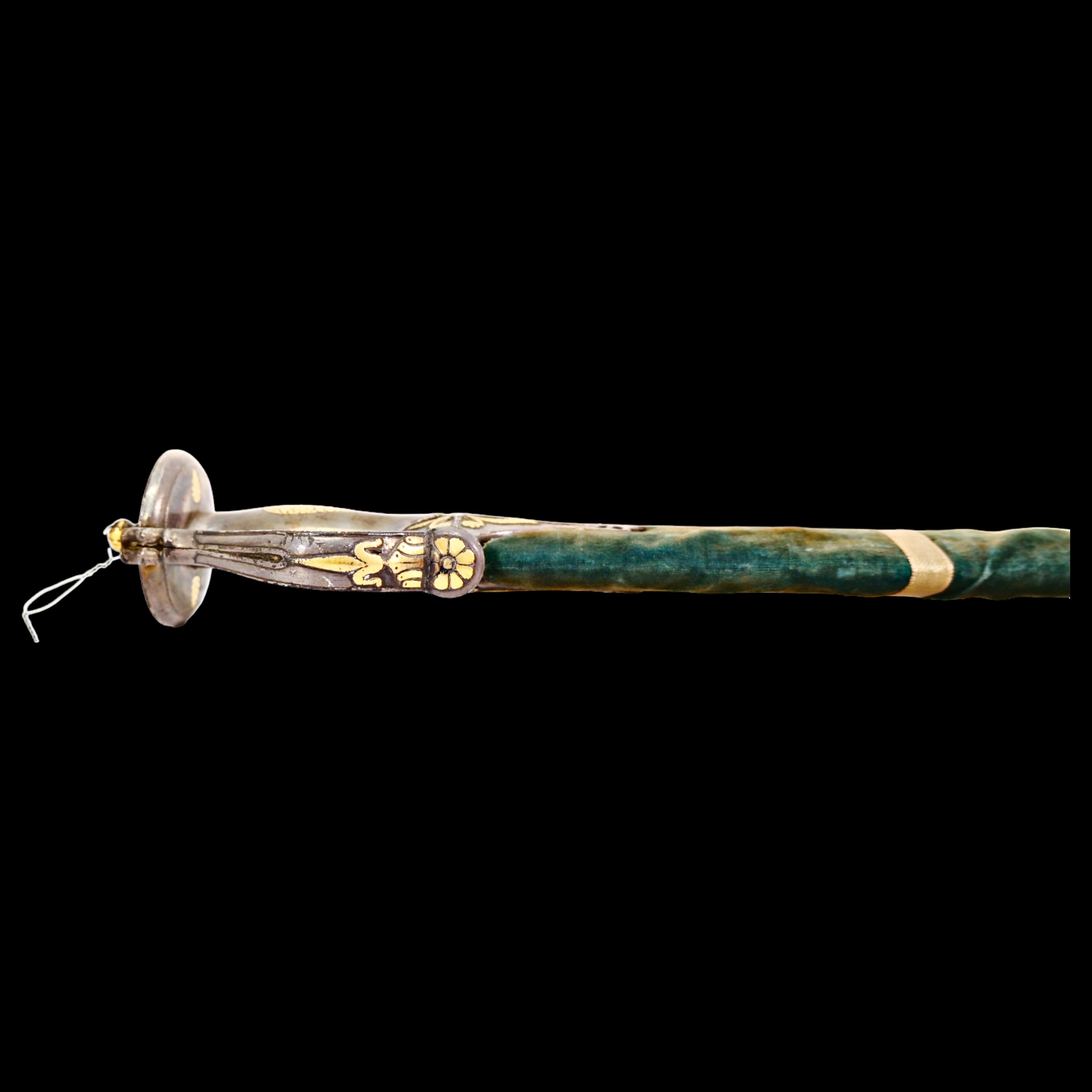 Beautiful Mughal shamshir with wootz blade and golden kofgari, 18-19 century. - Image 8 of 30