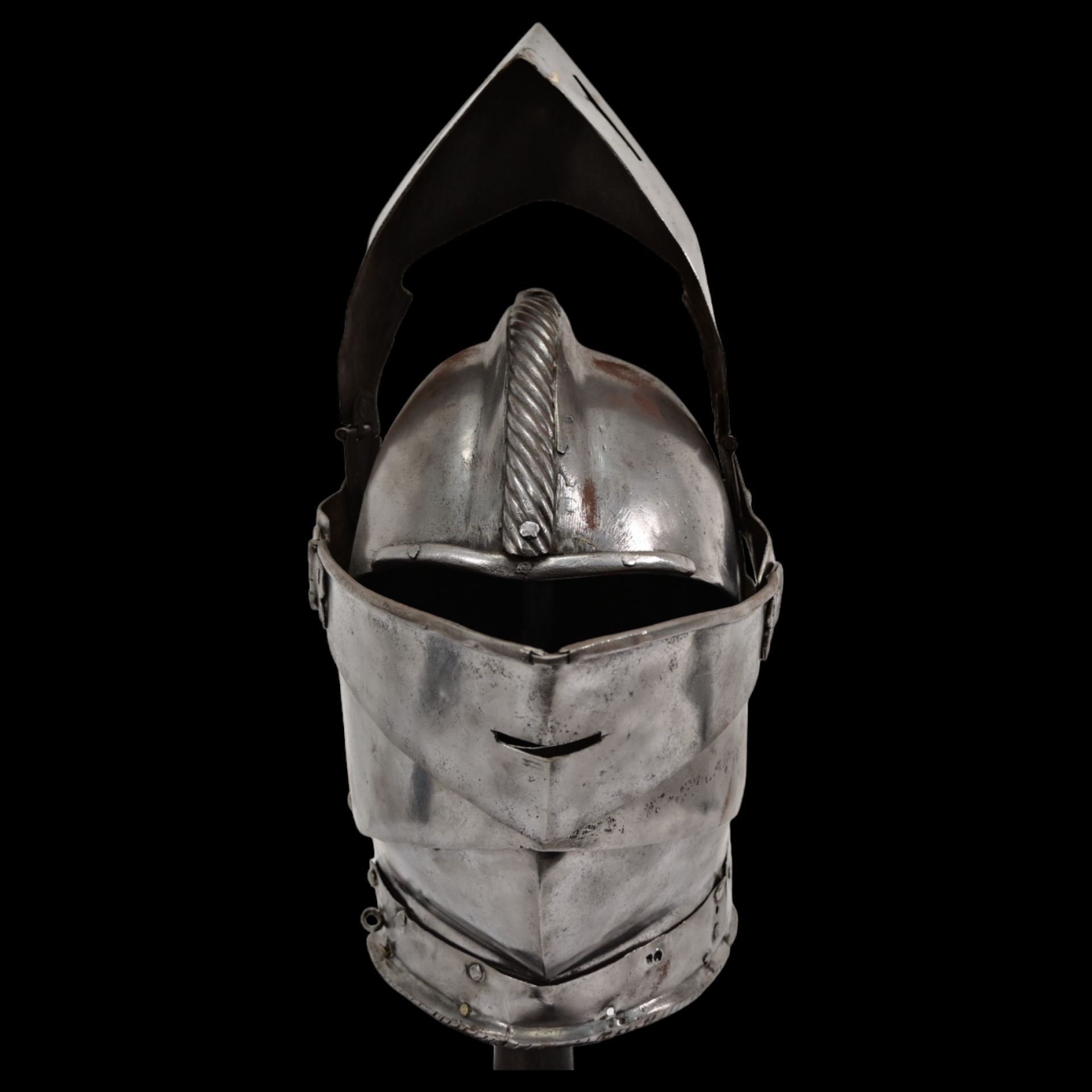 German closed helmet for tournaments of the second half of the 16th century. - Image 12 of 31