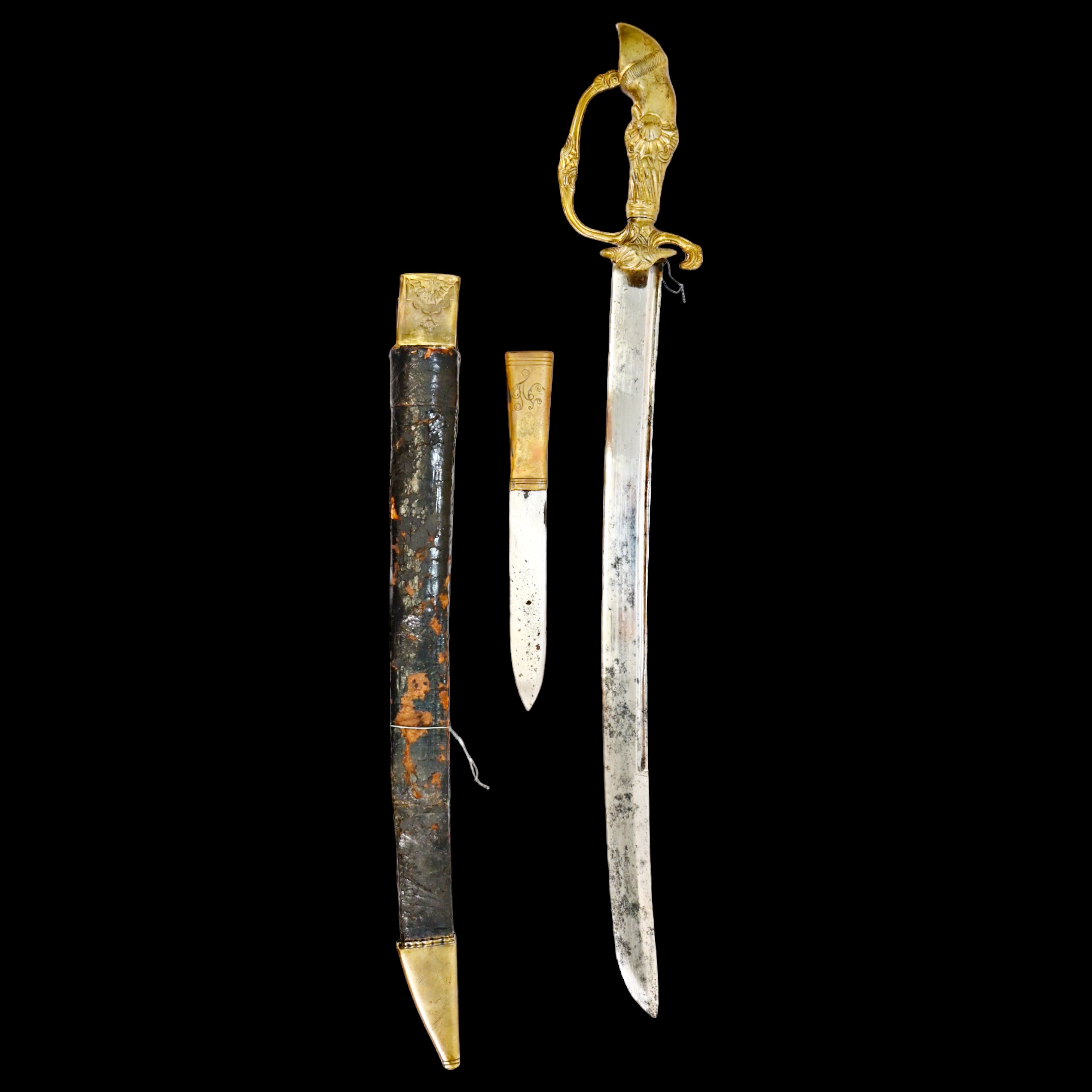 German hunting saber with knife, last half of the 18th century. - Image 5 of 26