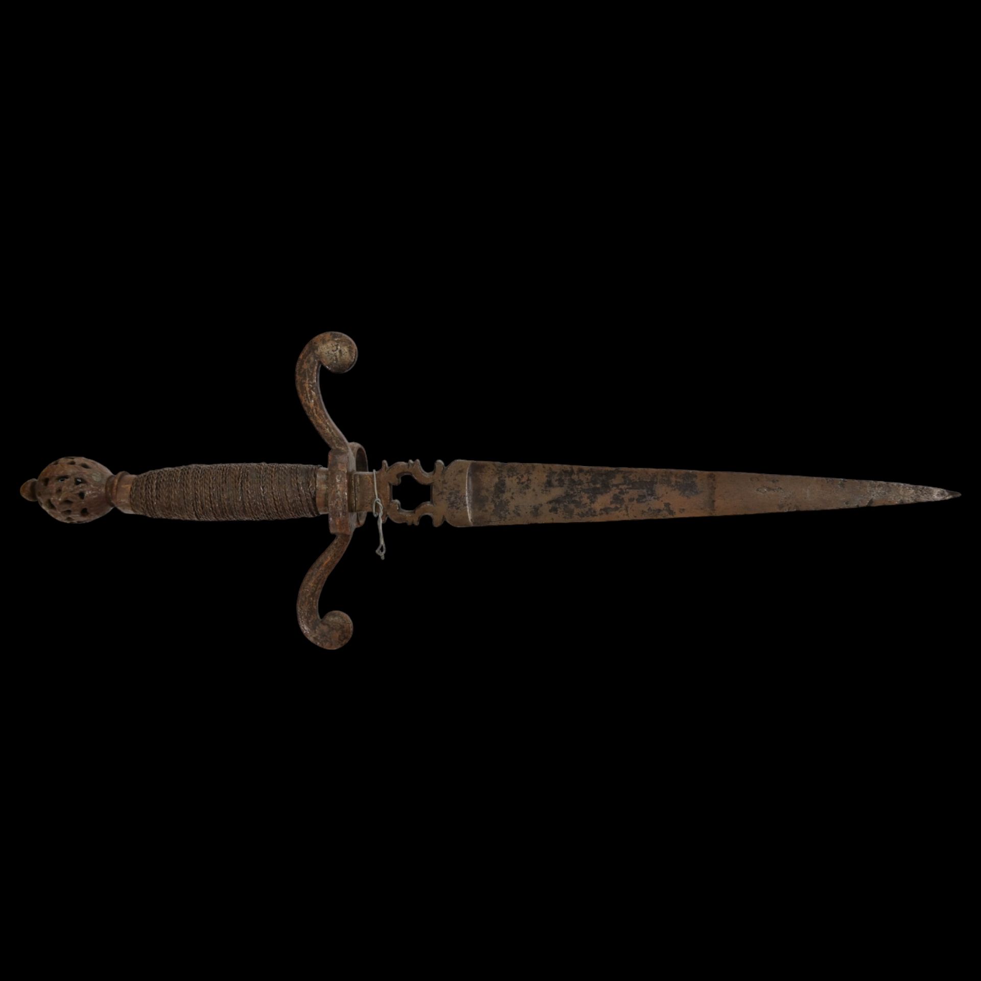 Rare Italian, 17th century, Left Hand Dagger. - Bild 3 aus 13