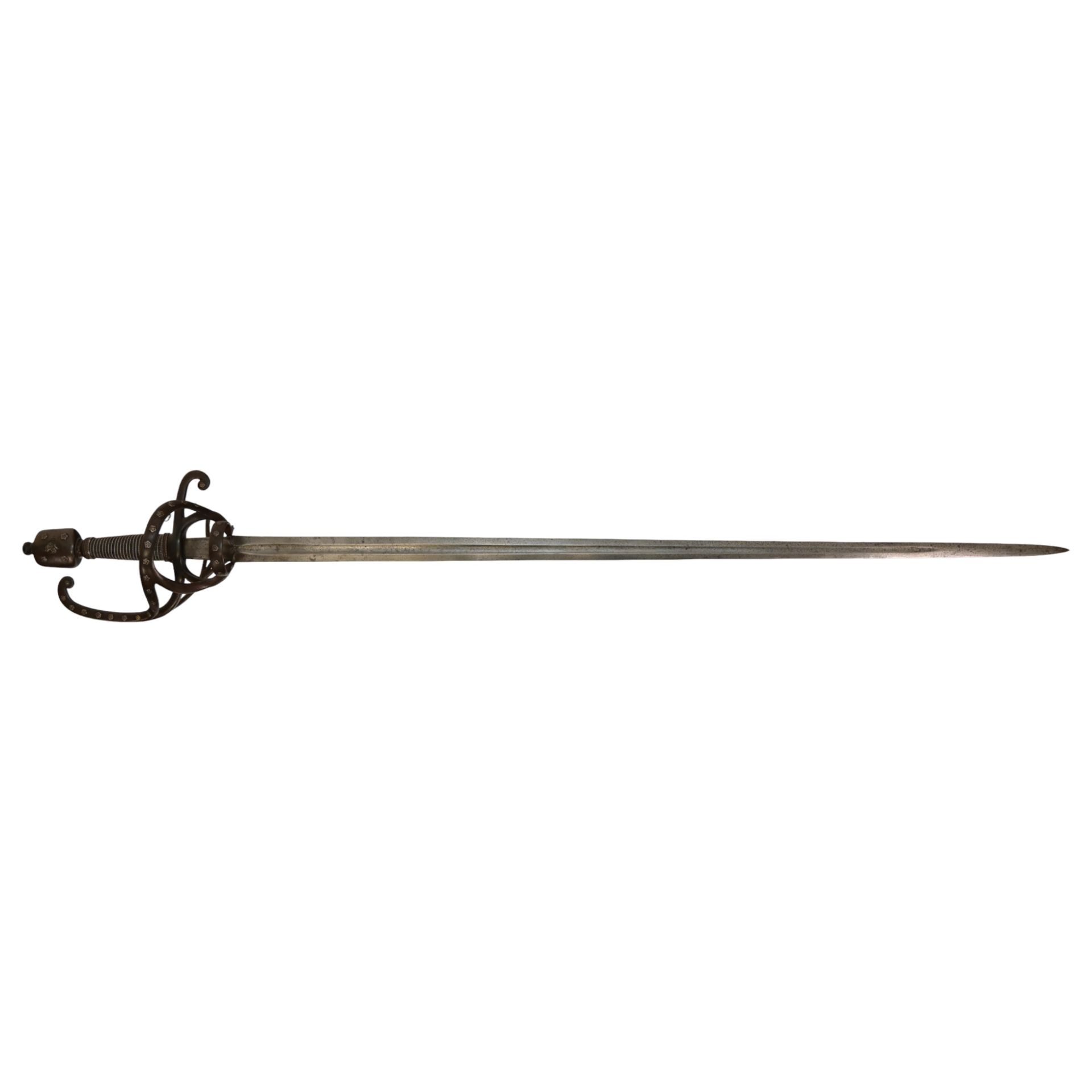 Beautiful rapier, sword with silver inlay, Italy, In the style of the 16th-17th century. - Bild 3 aus 23