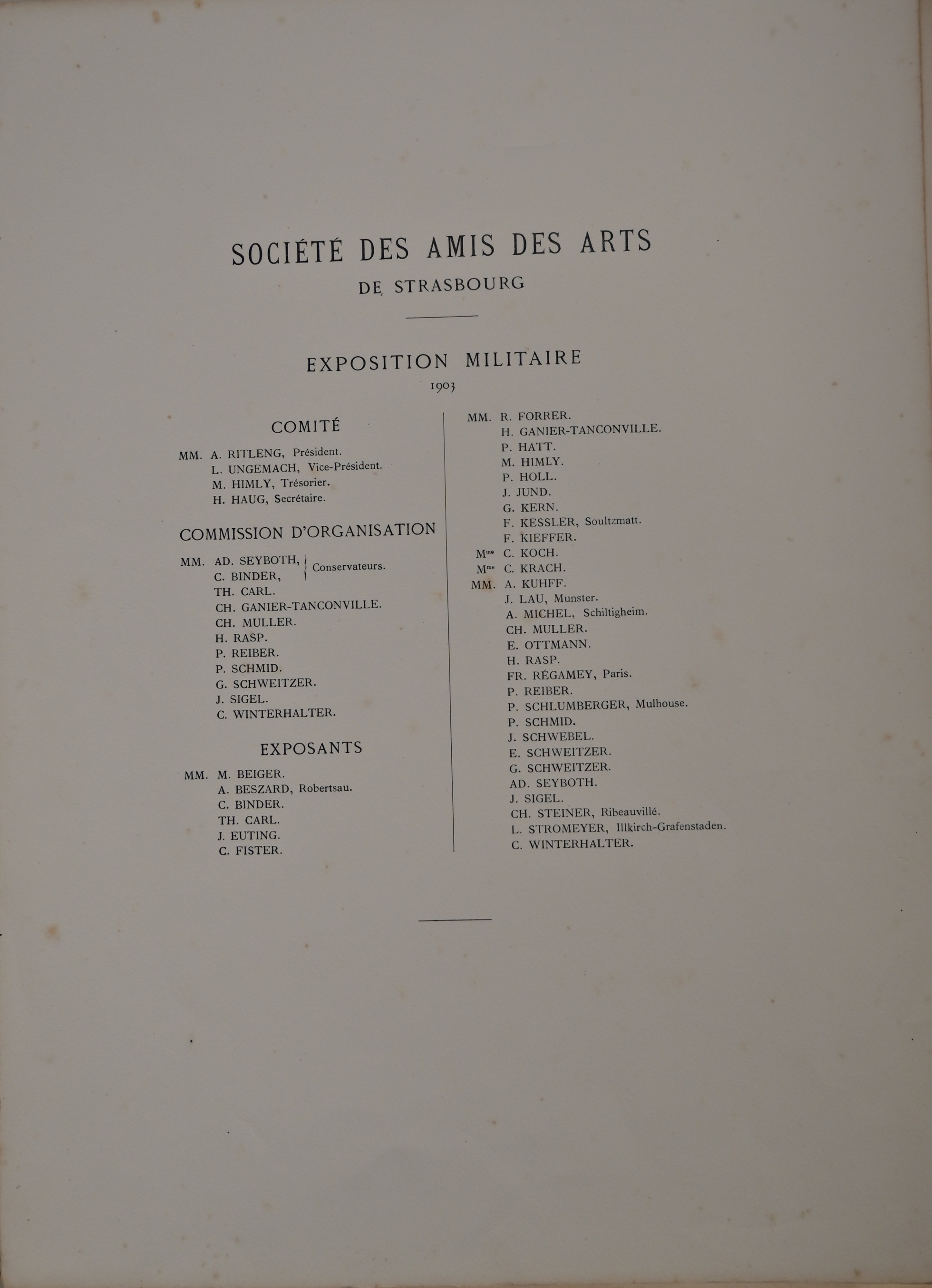 Album of the Military Exhibition of the Society of Friends of the Arts of Strasbourg. 1904. - Image 3 of 19