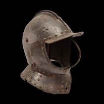 A rare, Original Closed Burgonet Helmet, Germany, late 16th early 17th century.