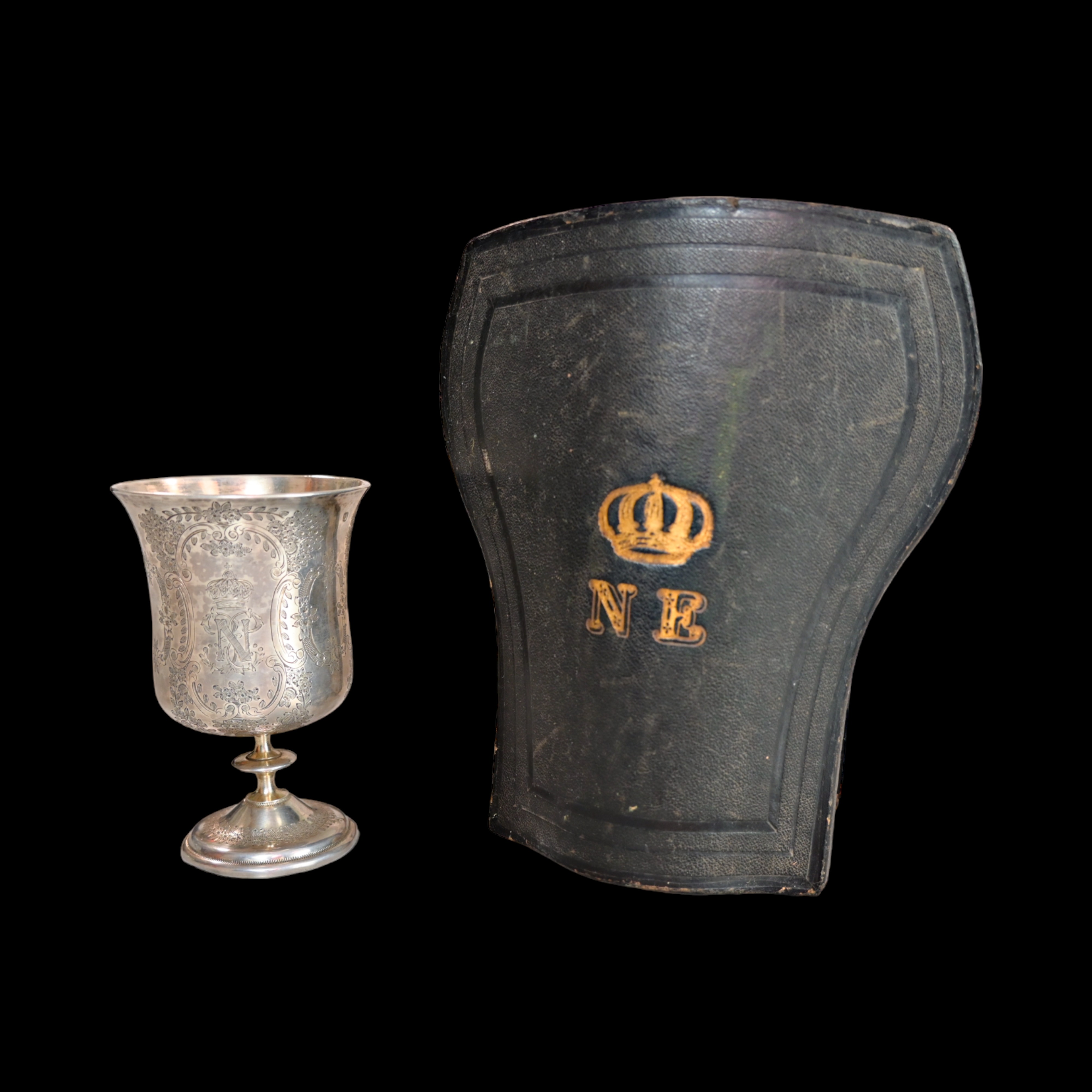 Baptismal goblet offered by Empress Eugenie and Emperor Napoleon III - Image 3 of 6