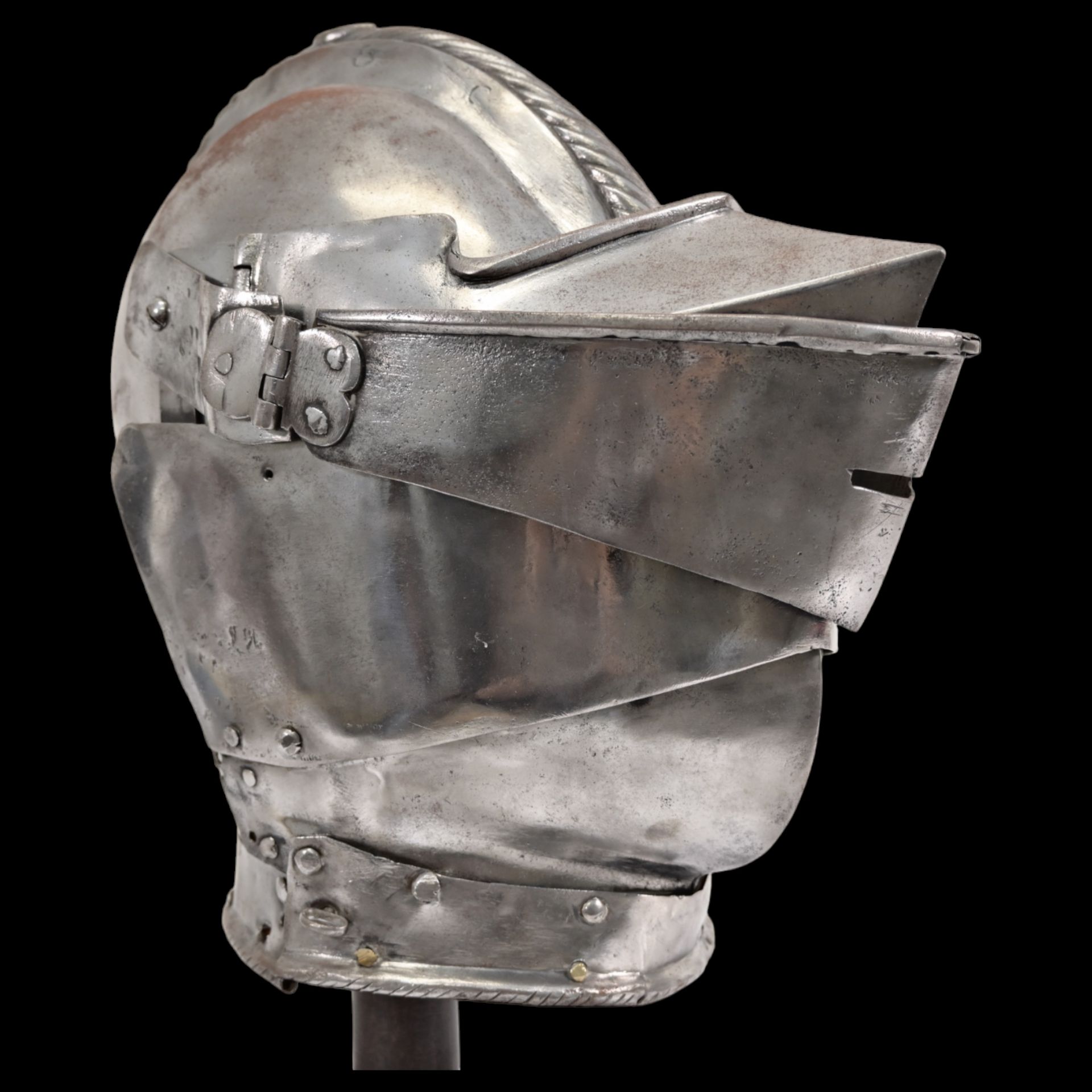 German closed helmet for tournaments of the second half of the 16th century. - Image 11 of 31