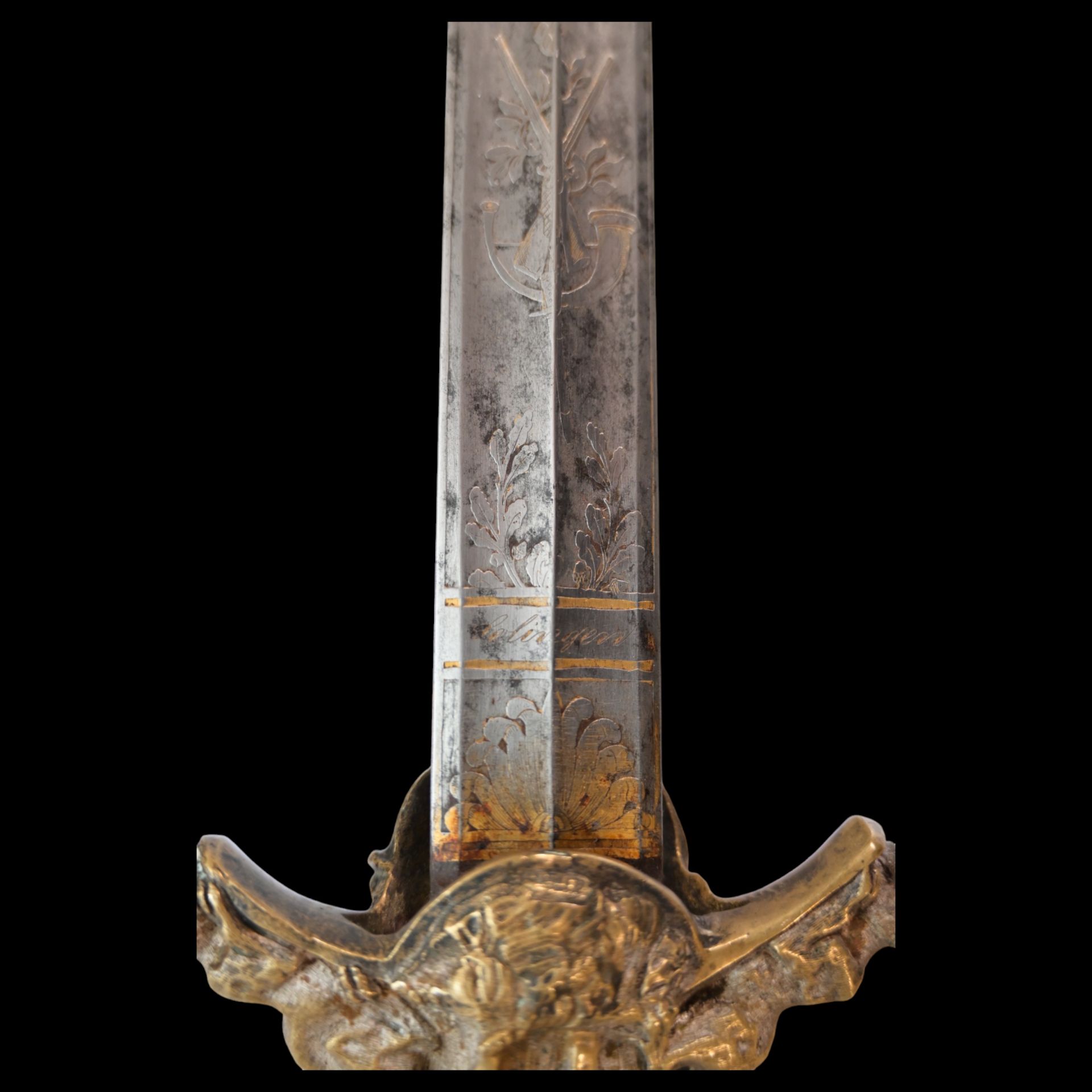 German short hunting sword, P D Luneschloss, Solingen, Germany, second quarter of the 19th century. - Image 20 of 24