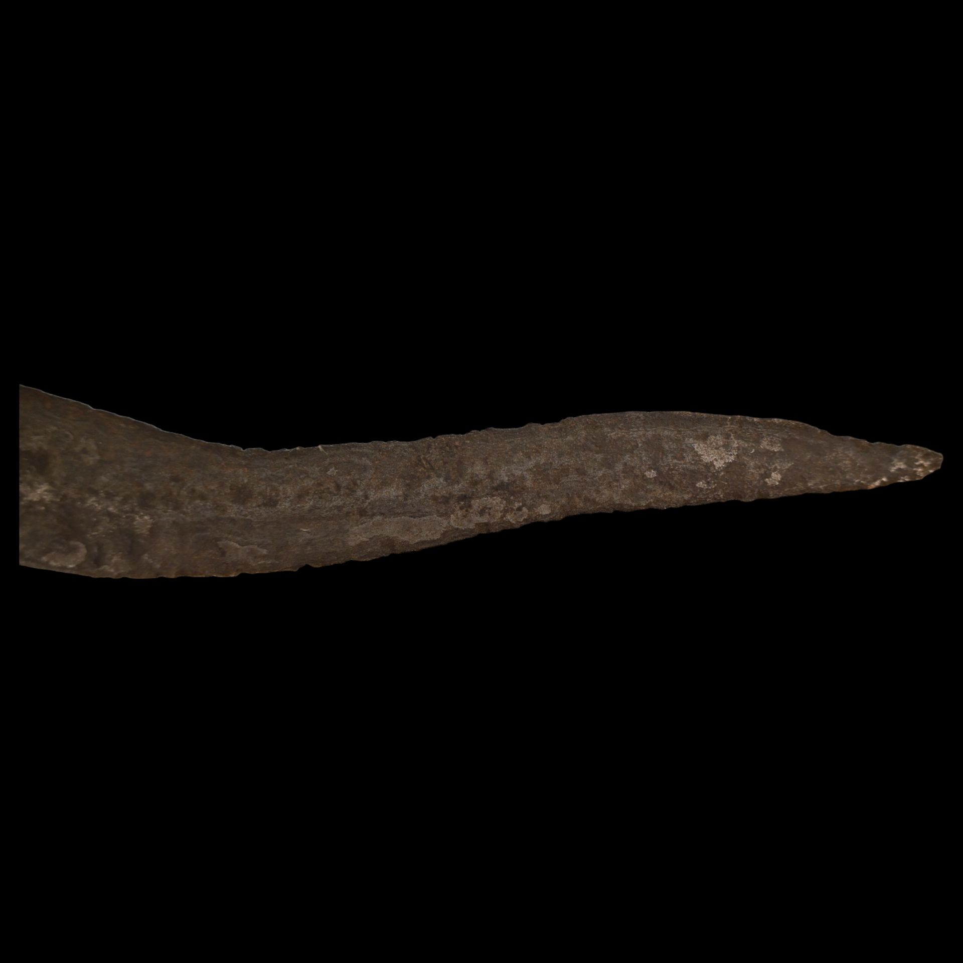 Rare Italian dagger with a wavy Damascus steel blade, 19th century. - Image 10 of 11