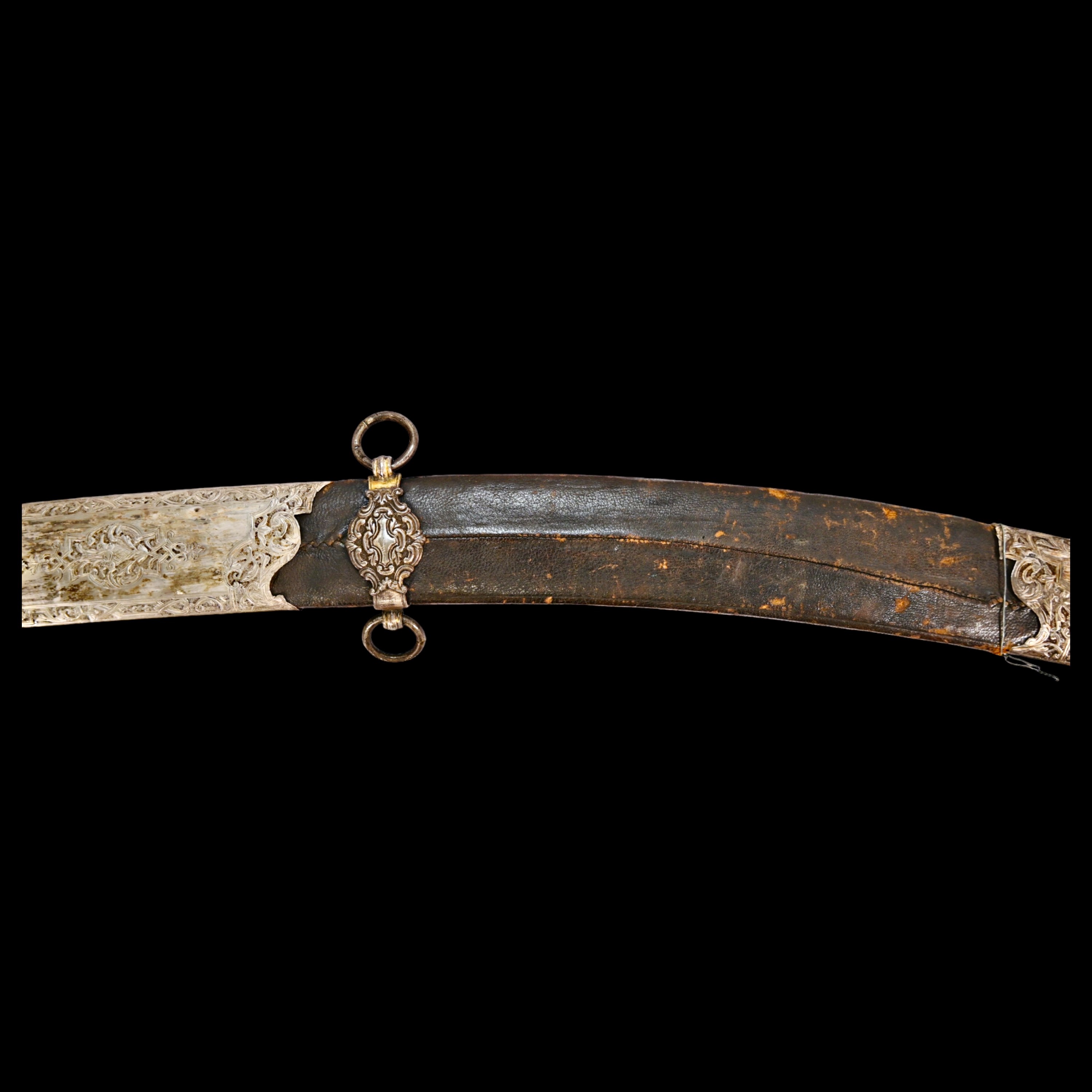 Rare Ottoman saber KARABELA, wootz blade, silver with the tugra of Sultan Ahmed III, early 18th C. - Bild 8 aus 27