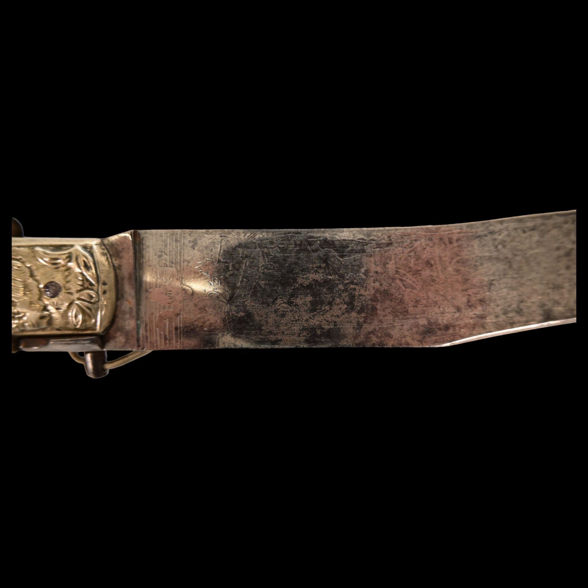 A large Spanish navaja, circa 1900. The steel blade is decorated with etching. - Bild 6 aus 15