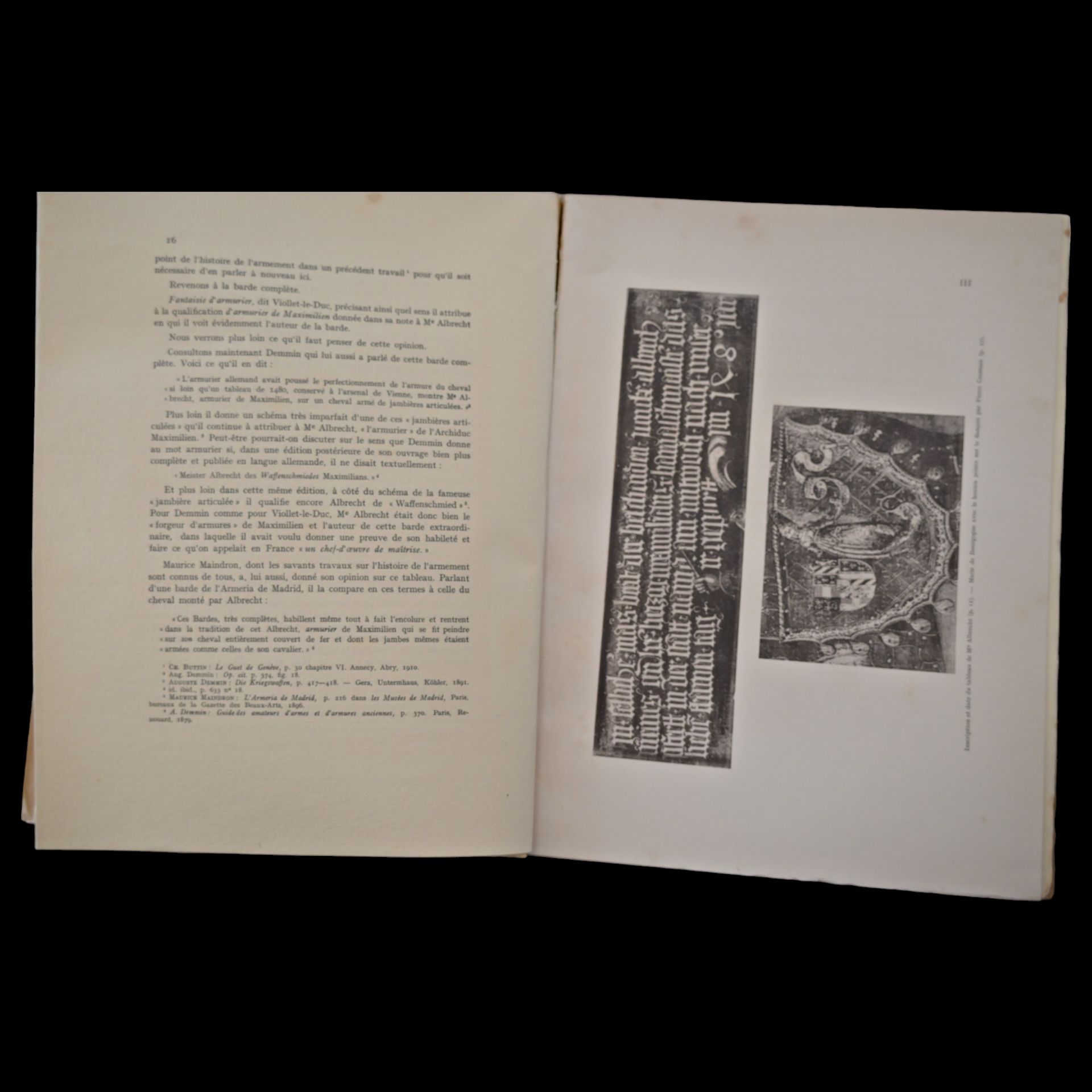 Rare book, BUTTIN Charles, The Articulated Bards in the Time of Maximilian I. 1929. Limited Edition - Image 5 of 10