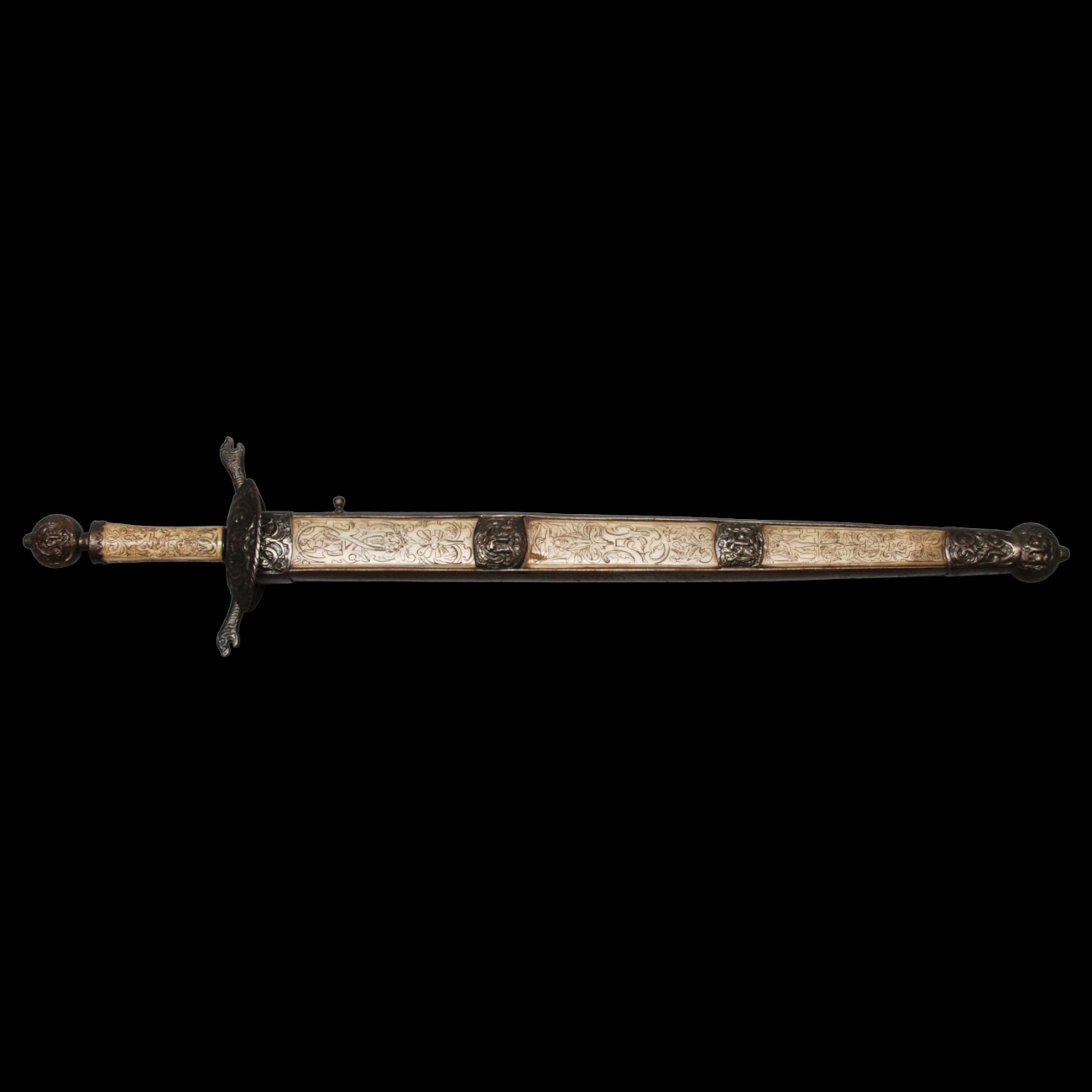 A Italian ceremonial dagger. 18 century. - Image 2 of 16