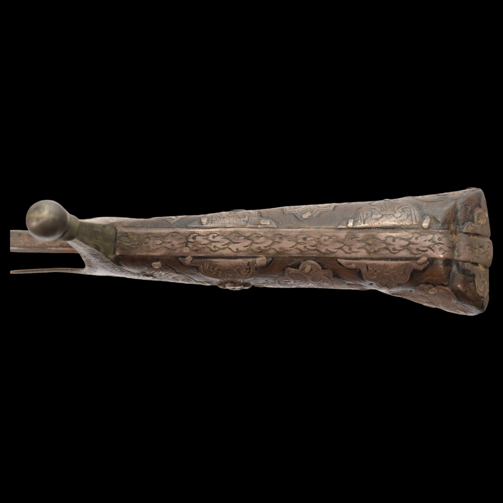 Rare saber, "KARABELA" inlaid with silver, Poland, 18th century. - Bild 13 aus 14