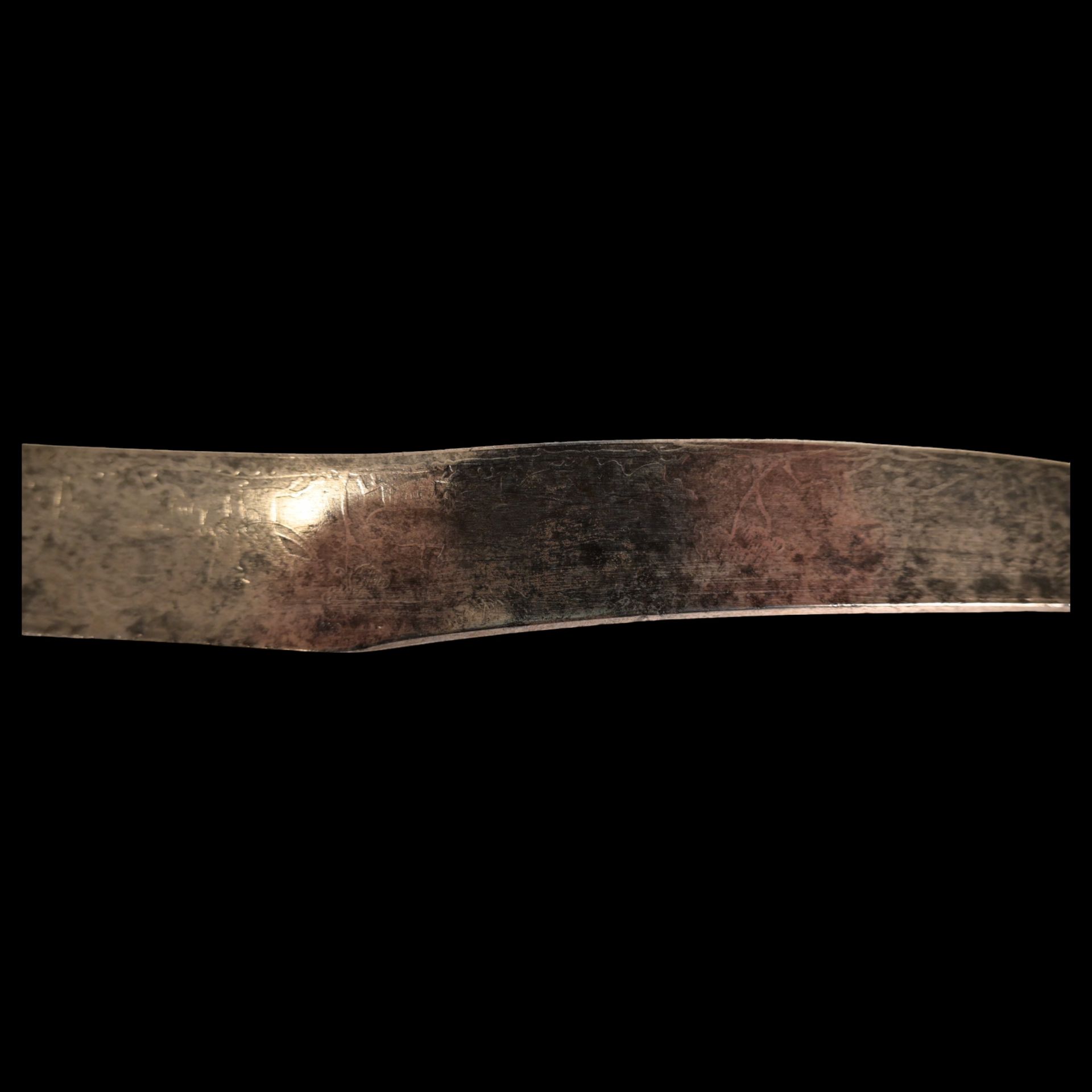 A large Spanish navaja, circa 1900. The steel blade is decorated with etching. - Bild 7 aus 15