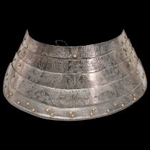 Richly decorated, back jupe of a 16th century Italian armor.