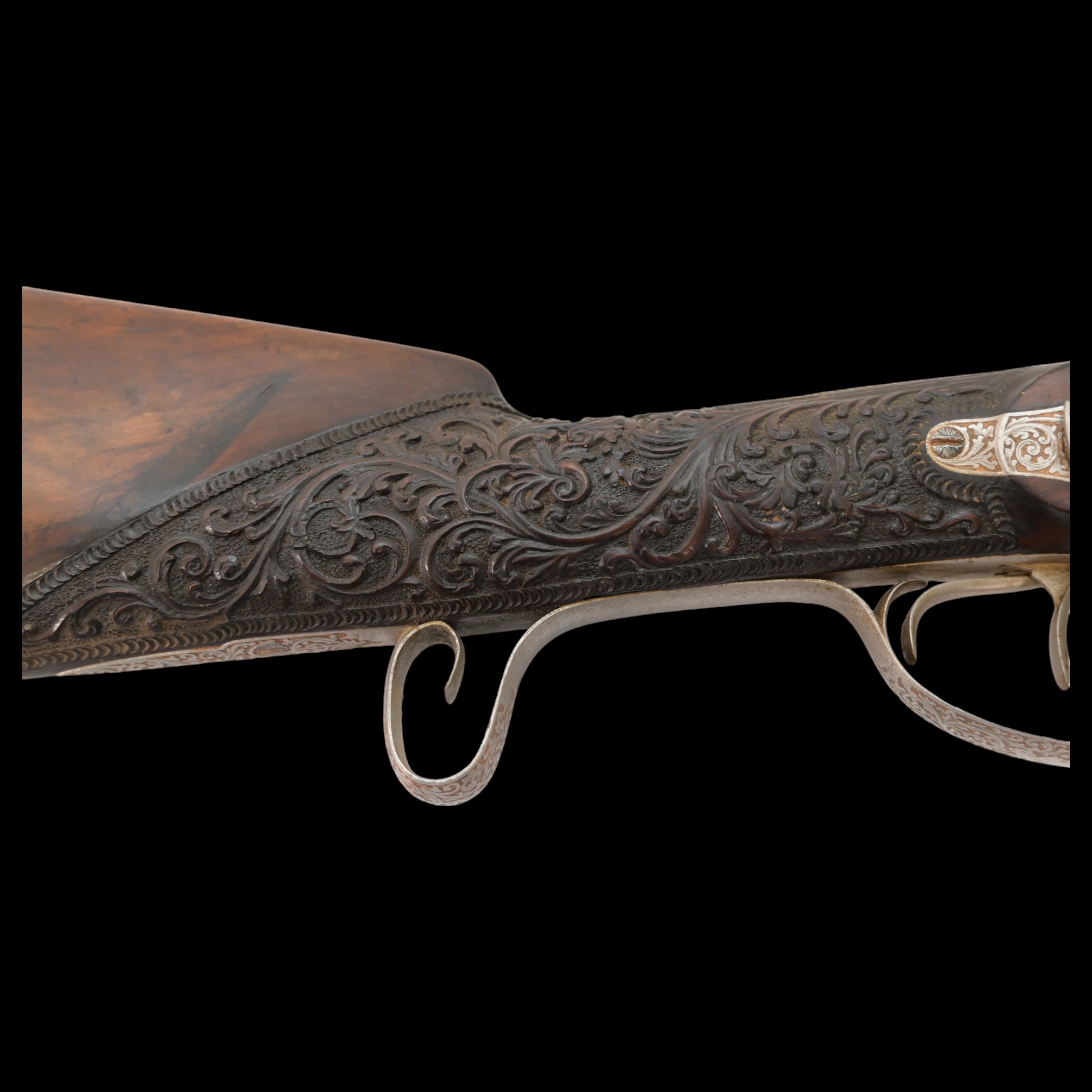Rare Double-barrel percussion shotgun, Eusebio Zuloaga, royal gunsmith, Spain, mid-19th century. - Image 12 of 26