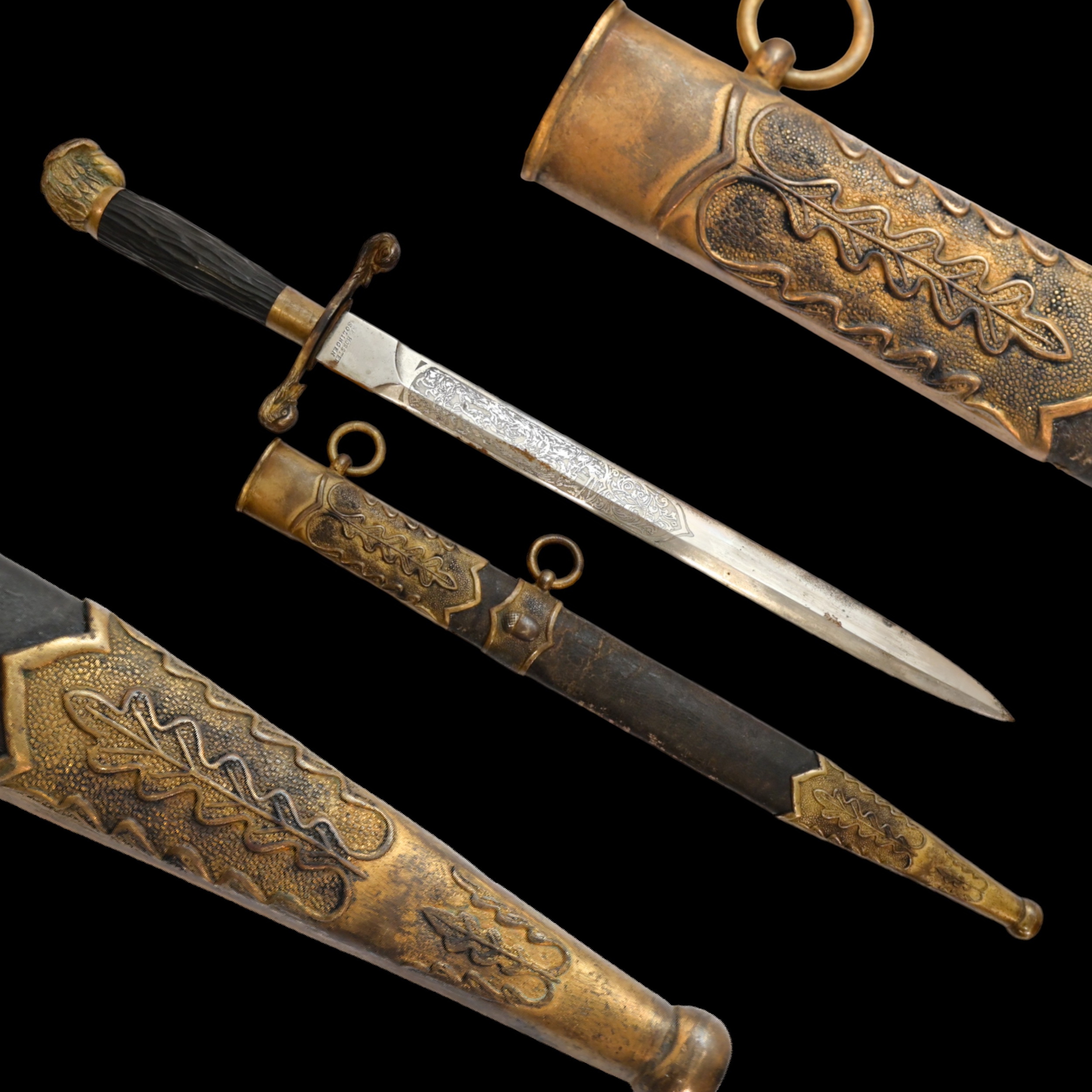 Knife of the class ranks of the Forester Corps, model 1898, Russian Empire, early 20th century.