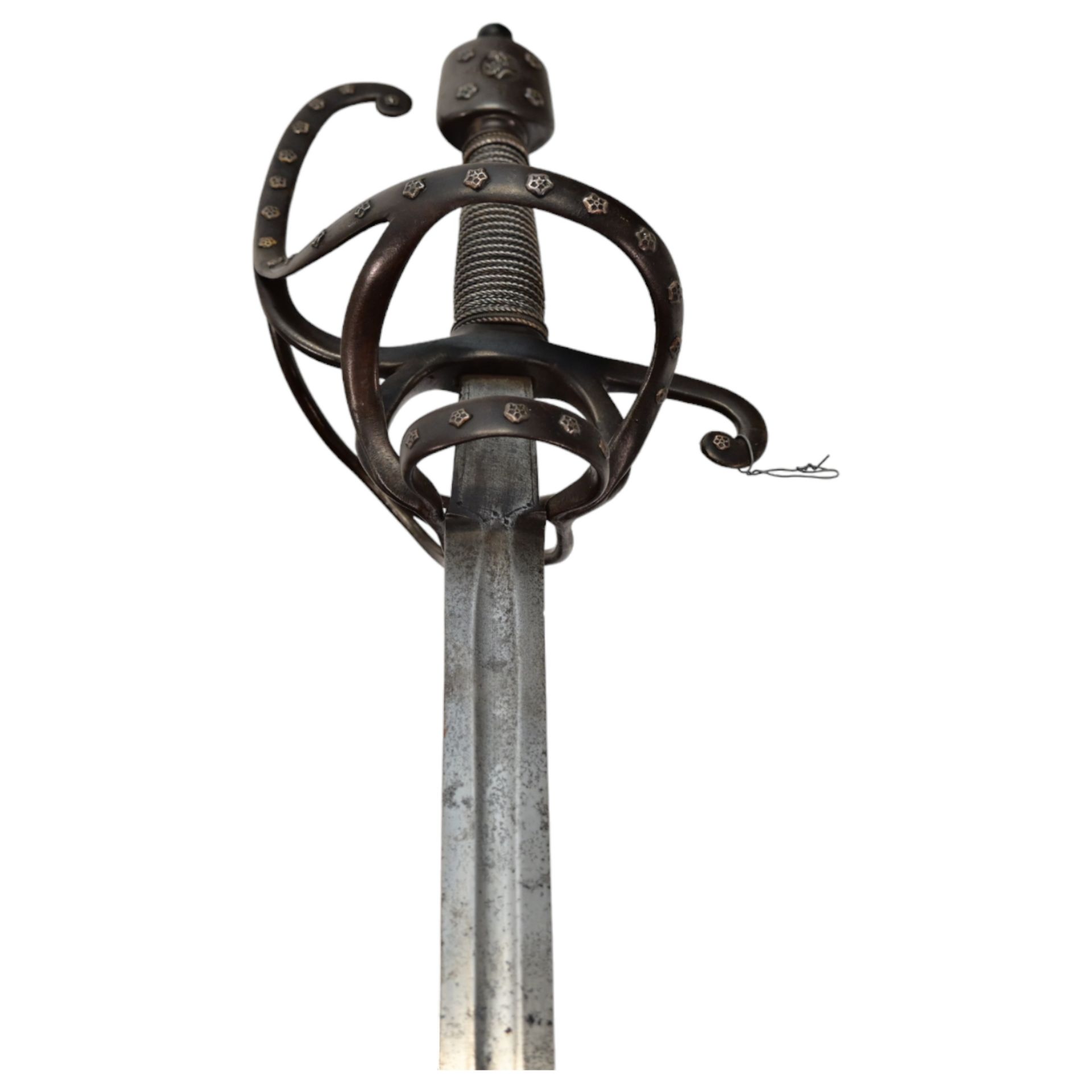 Beautiful rapier, sword with silver inlay, Italy, In the style of the 16th-17th century. - Bild 21 aus 23