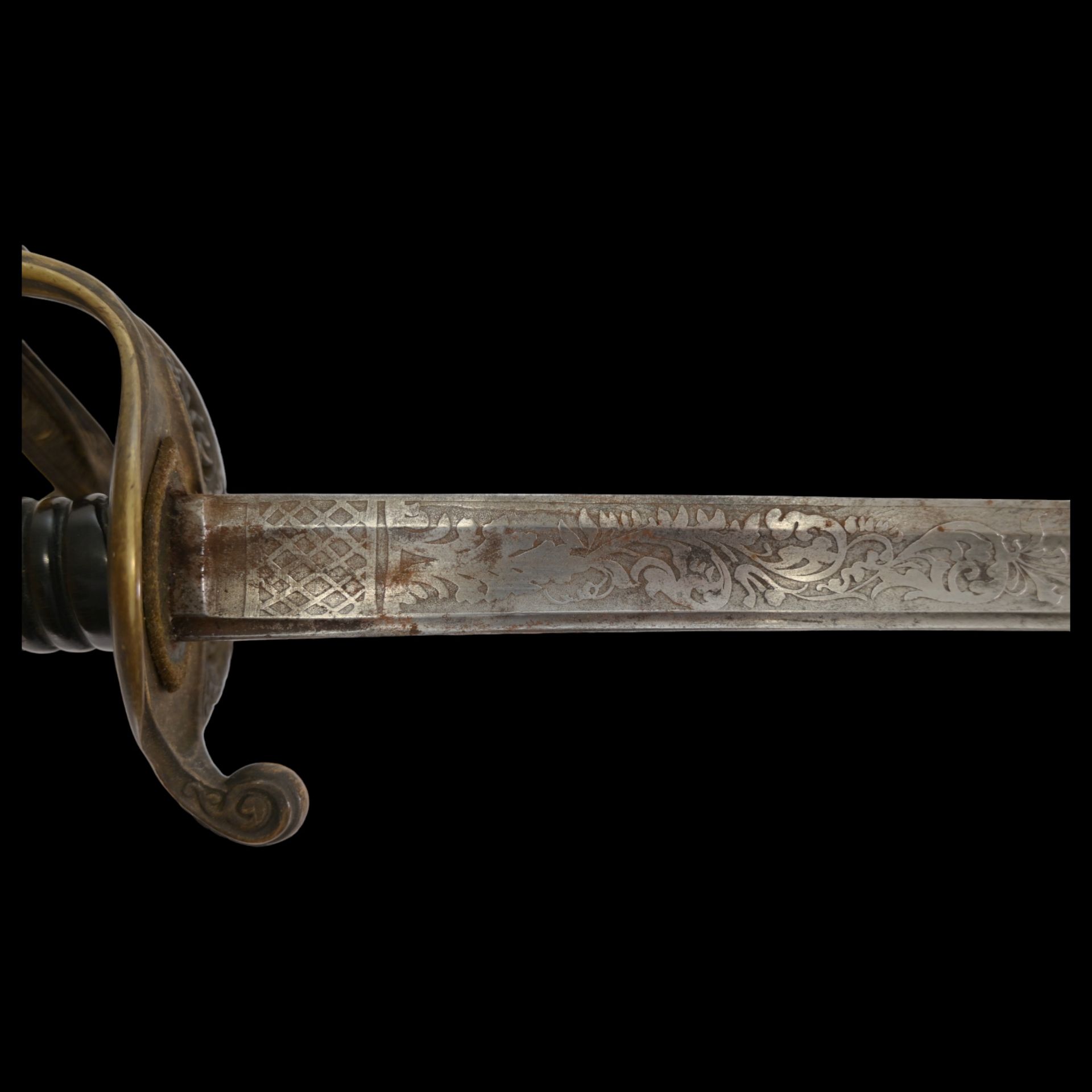 Civil War period M1850 foot officer's sword, Klingenthal belonged to Capt. S. Zuschlag. - Bild 11 aus 17