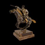 Giuseppe Vasari (1934-2005). The bronze figure Cossack on a horse. Italy, 70s of the 20th century.