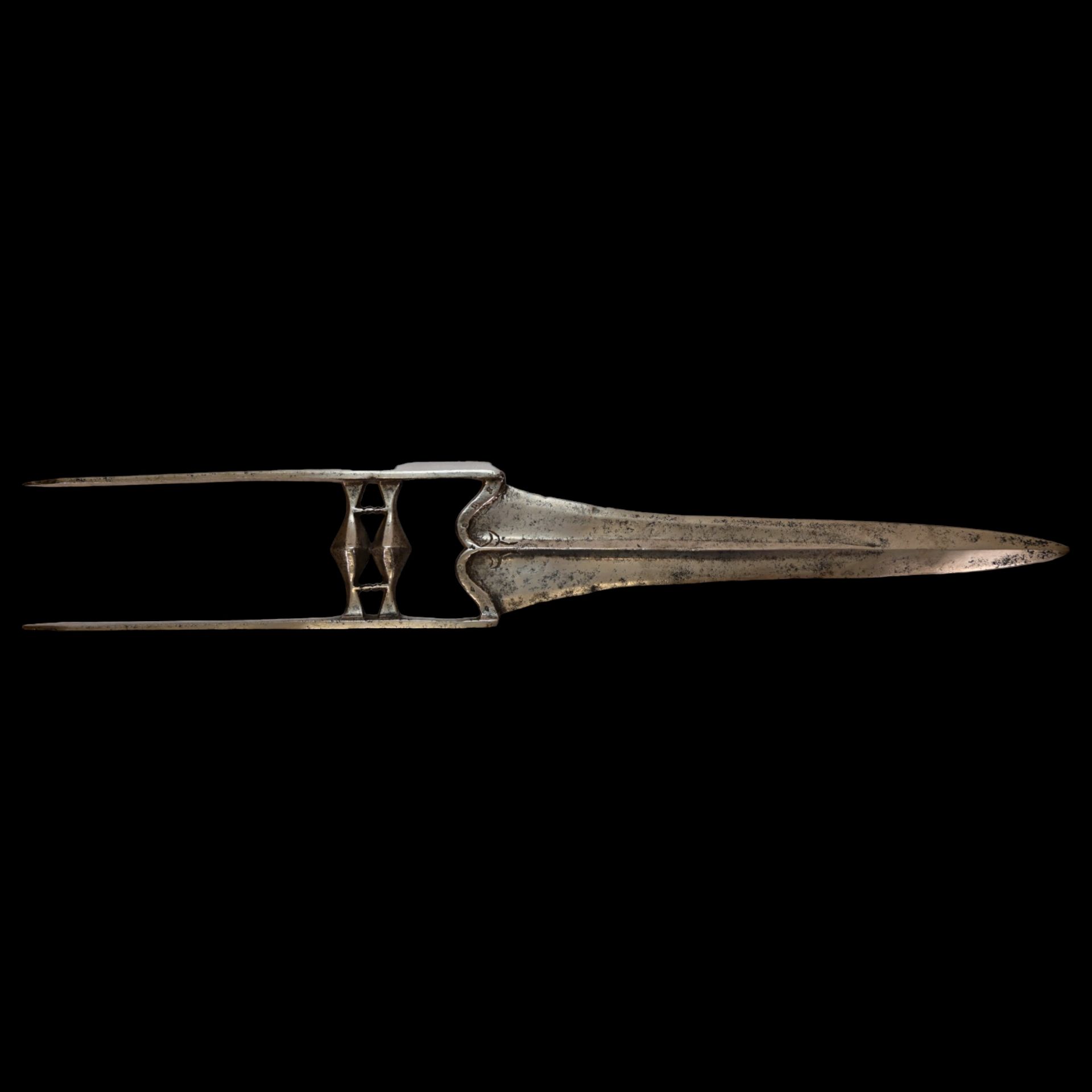 Nice 19 century Indian Katar dagger. - Bild 3 aus 8